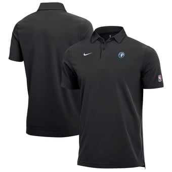Men's Nike  Black Minnesota Timberwolves Dri-FIT Coaches Polo