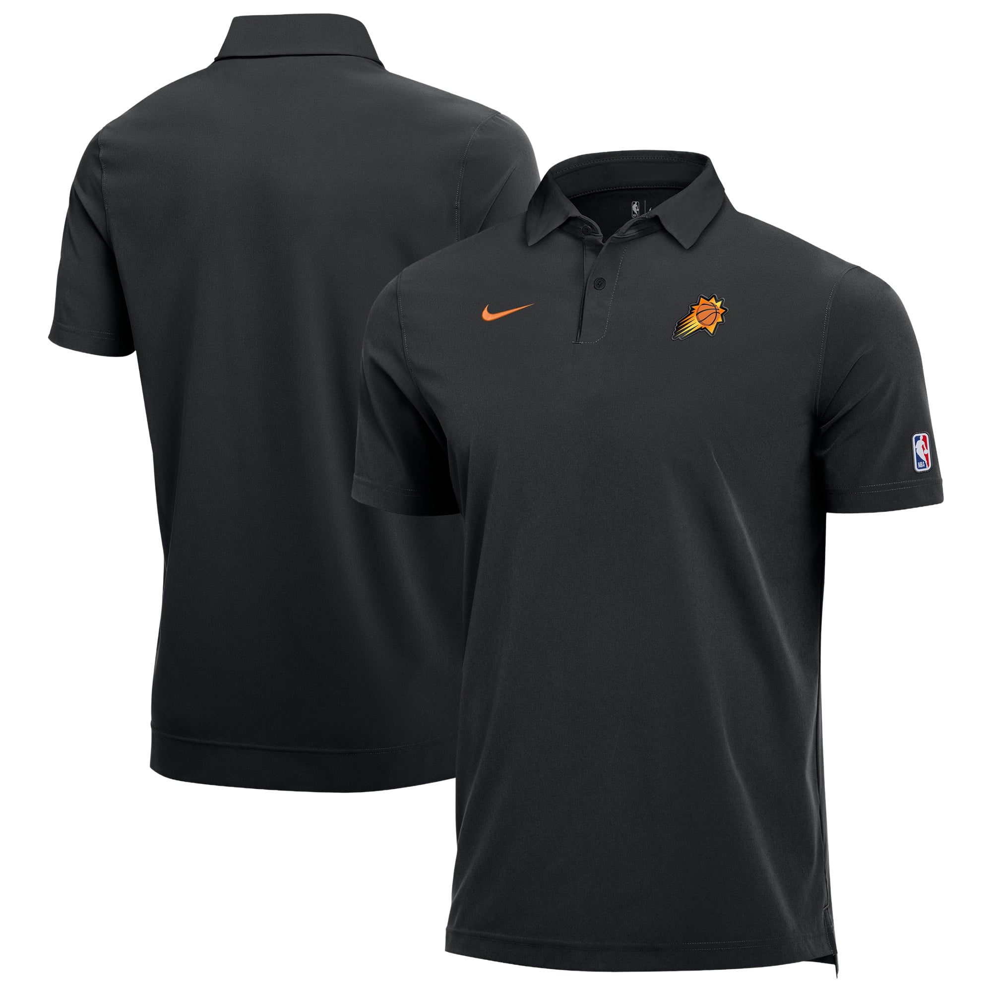 Men's Nike Black Phoenix Suns Dri-FIT Coaches Polo