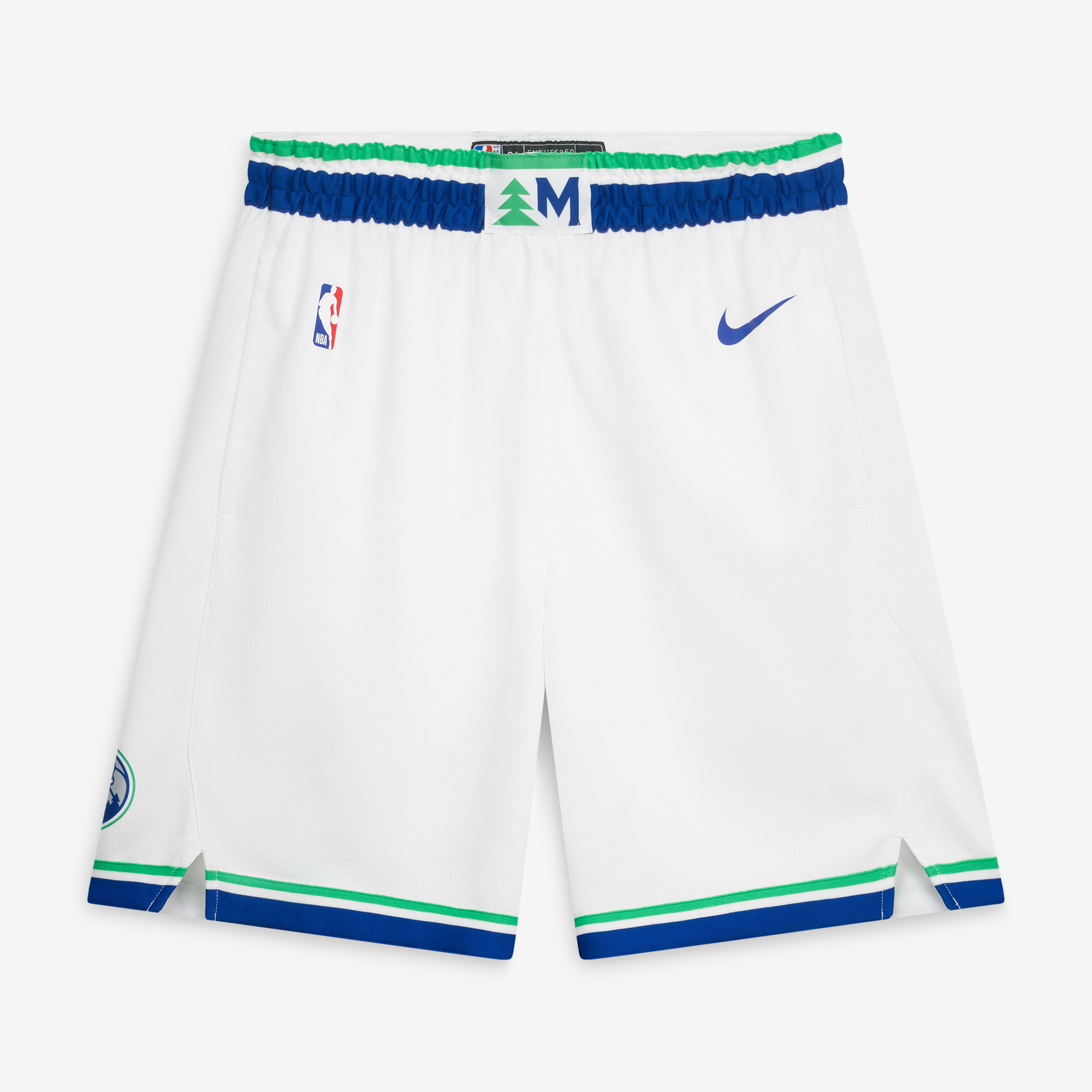 Men's Minnesota Timberwolves  Nike White Association Edition Swingman Shorts