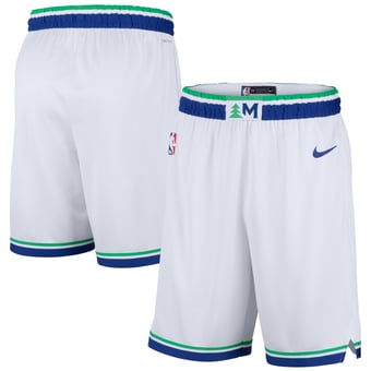 Men's Minnesota Timberwolves  Nike White Association Edition Swingman Shorts