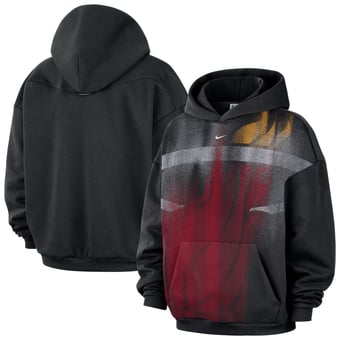 Men's Nike Black Miami Heat 2026 Standard Issue Practice Icon Fleece Pullover Hoodie