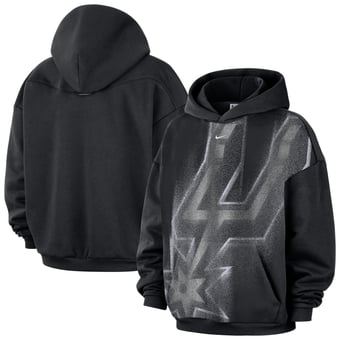 Men's Nike Black San Antonio Spurs 2026 Standard Issue Practice Icon Fleece Pullover Hoodie