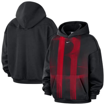Men's Nike Black Houston Rockets 2026 Standard Issue Practice Icon Fleece Pullover Hoodie