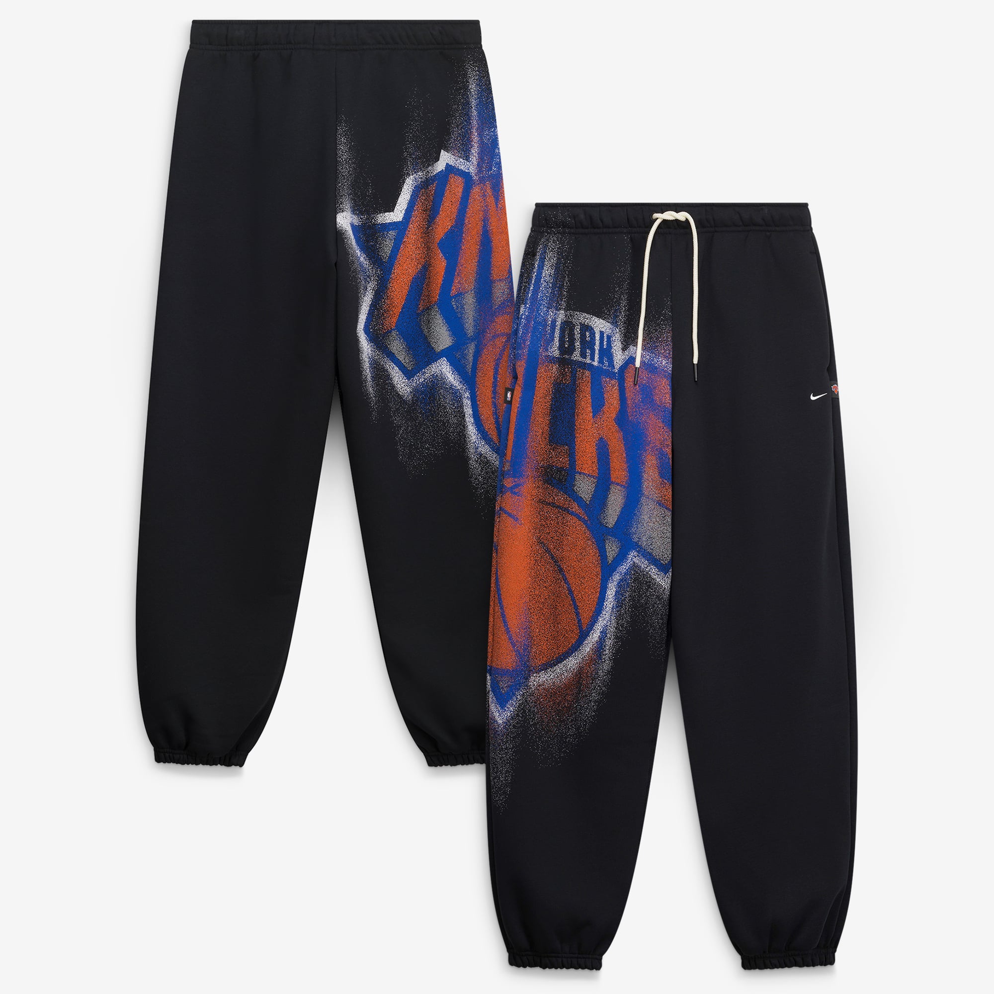 Men's Nike Black New York Knicks 2026/27 Standard Issue Practice Icon Fleece Tapered Pants