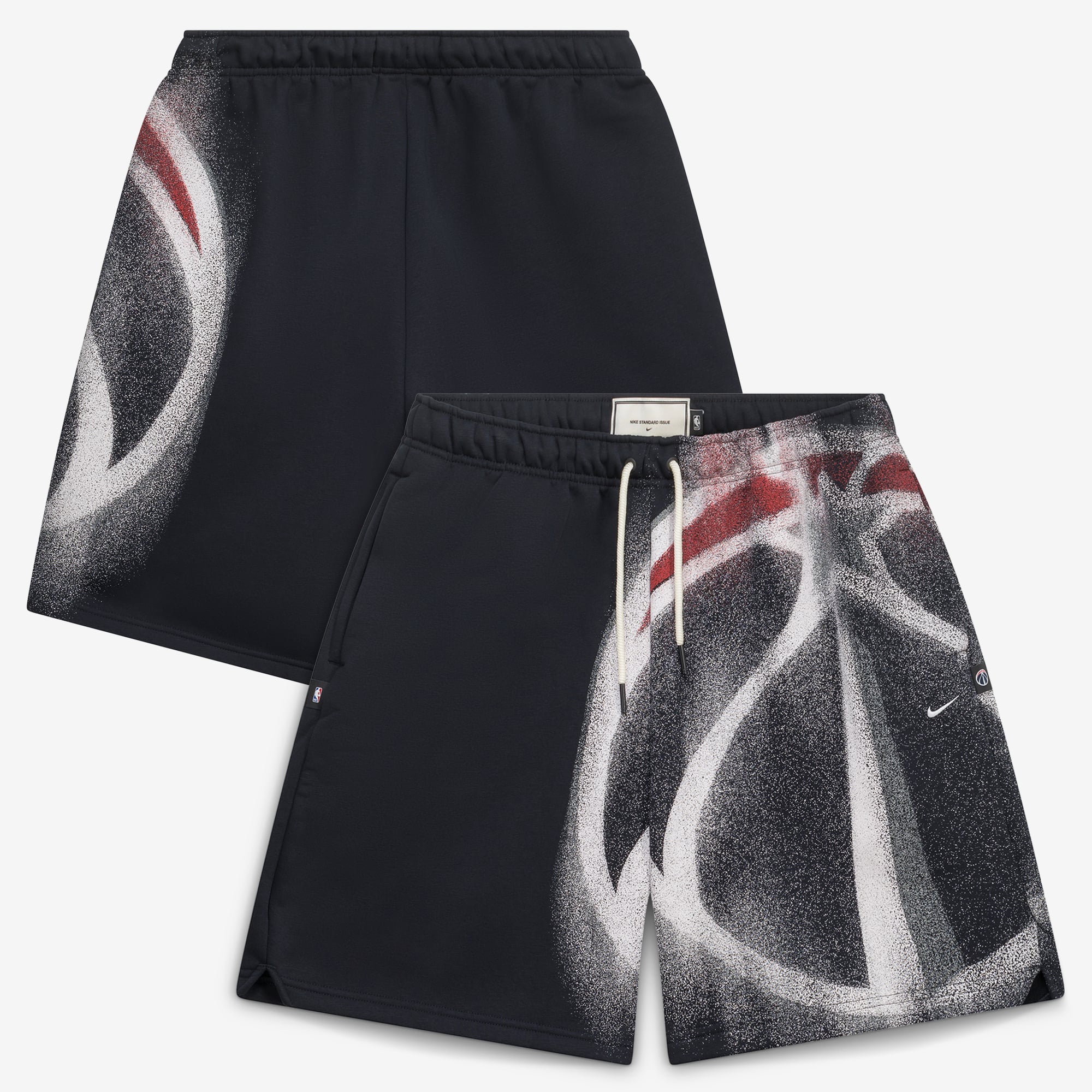 Men's Nike Black Washington Wizards 2026/27 Standard Issue Practice Icon 7" Fleece Shorts