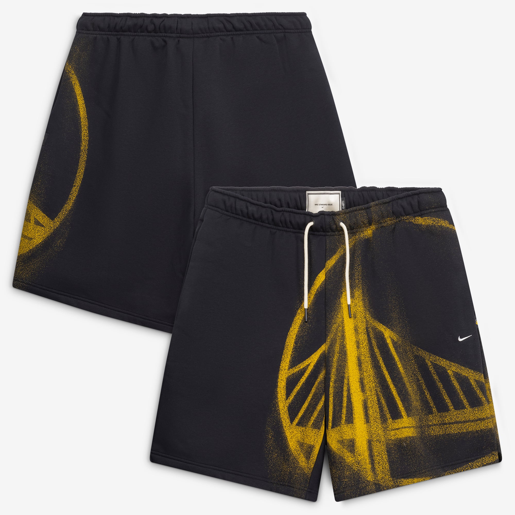 Men's Nike Black Golden State Warriors 2026/27 Standard Issue Practice Icon 7" Fleece Shorts