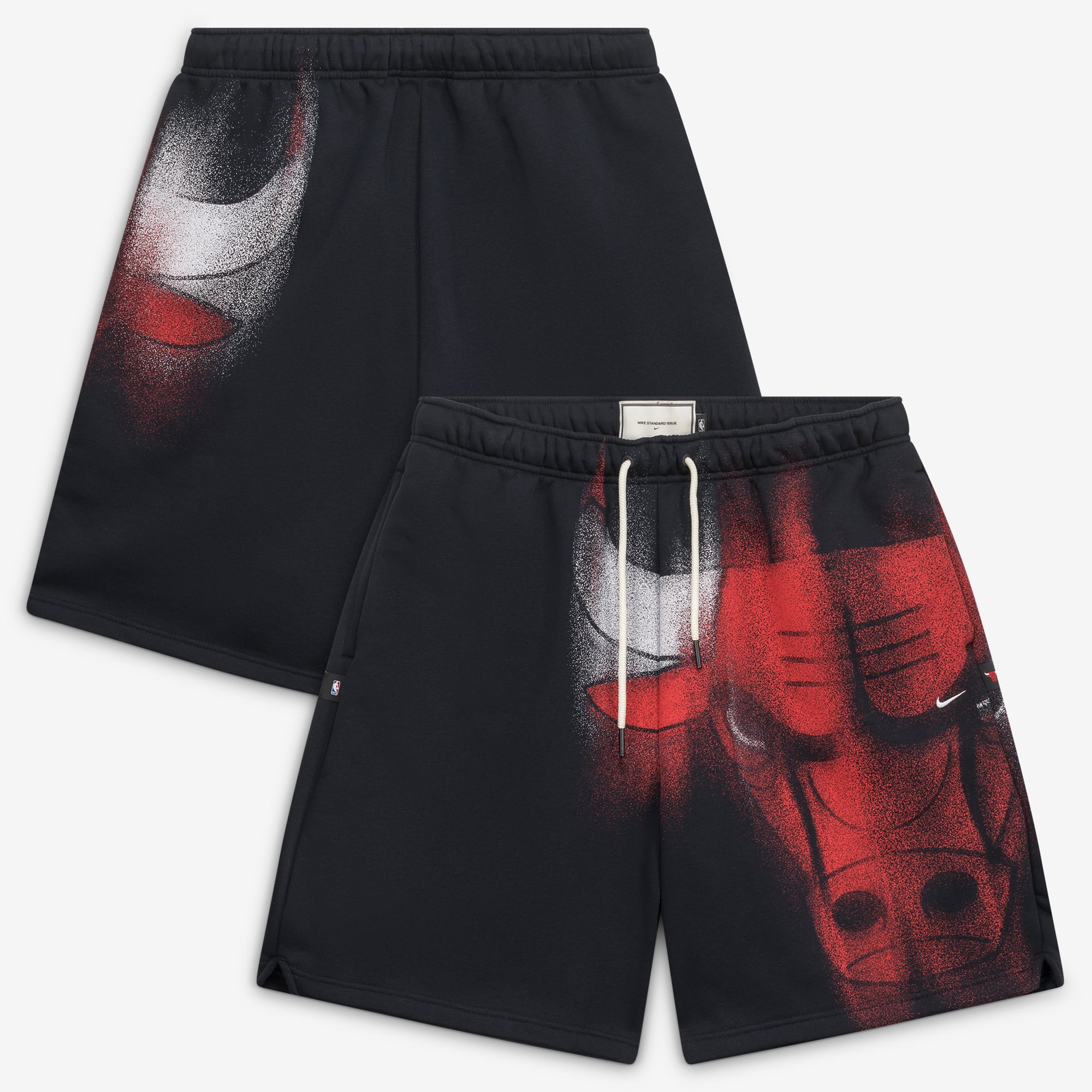 Men's Nike Black Chicago Bulls 2026/27 Standard Issue Practice Icon 7" Fleece Shorts