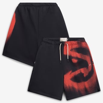 Men's Nike Black Atlanta Hawks 2026 Standard Issue Practice Icon Fleece Shorts