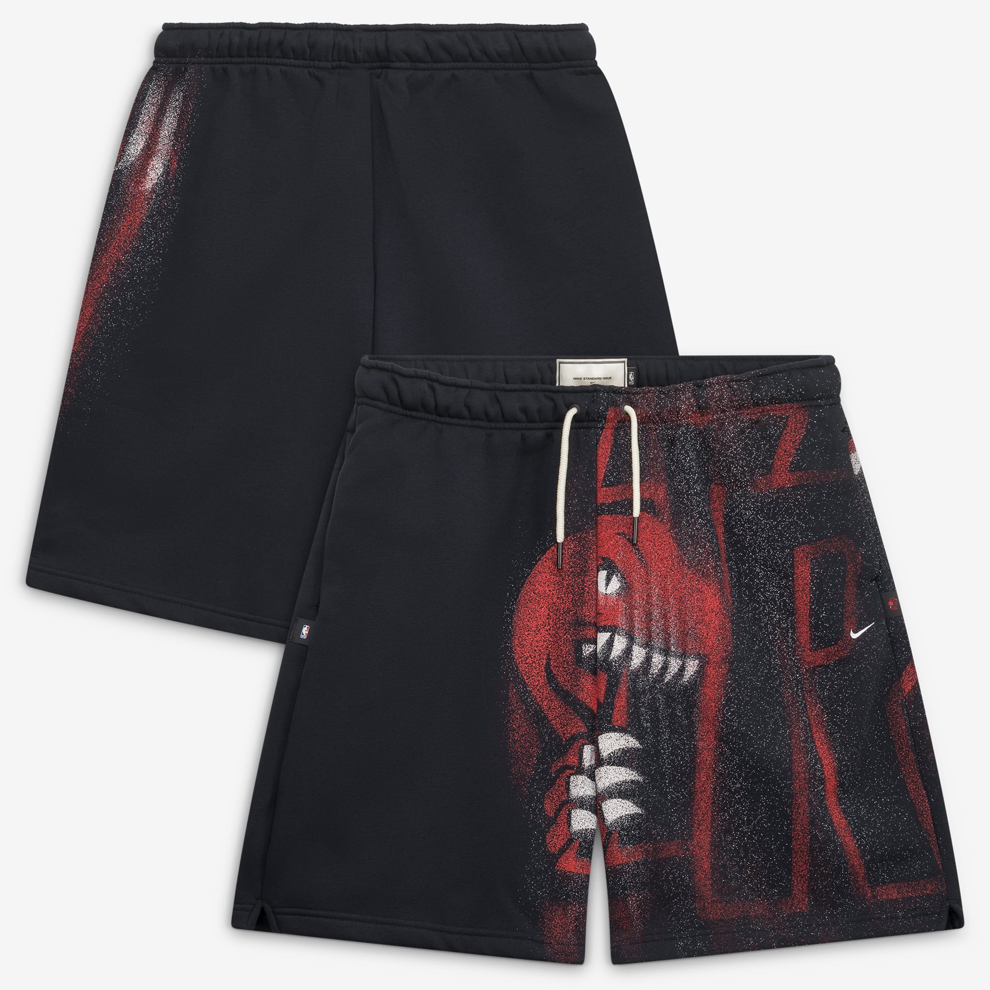 Men's Nike Black Toronto Raptors 2026/27 Standard Issue Practice Icon 7" Fleece Shorts