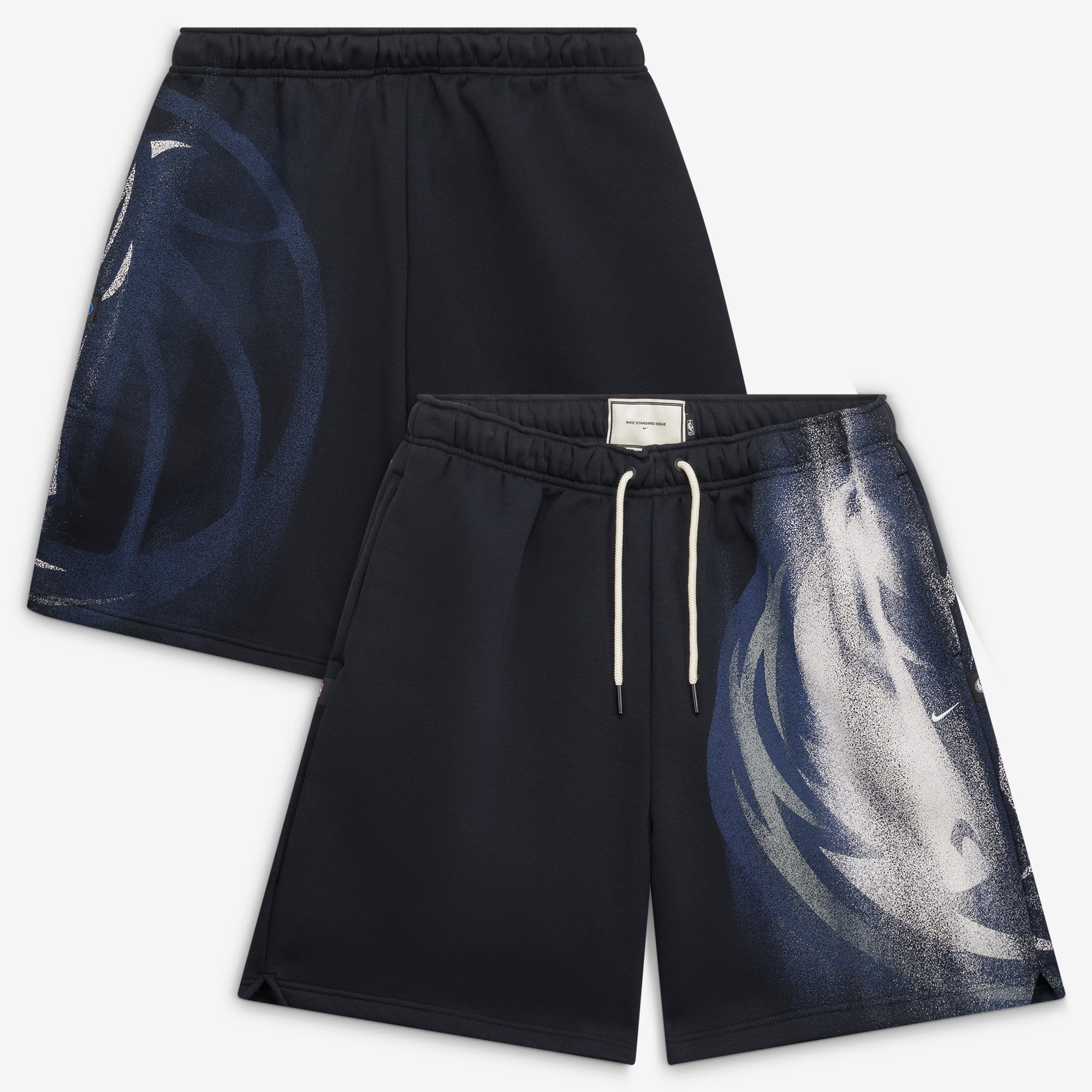 Men's Nike Black Dallas Mavericks 2026/27 Standard Issue Practice Icon 7" Fleece Shorts