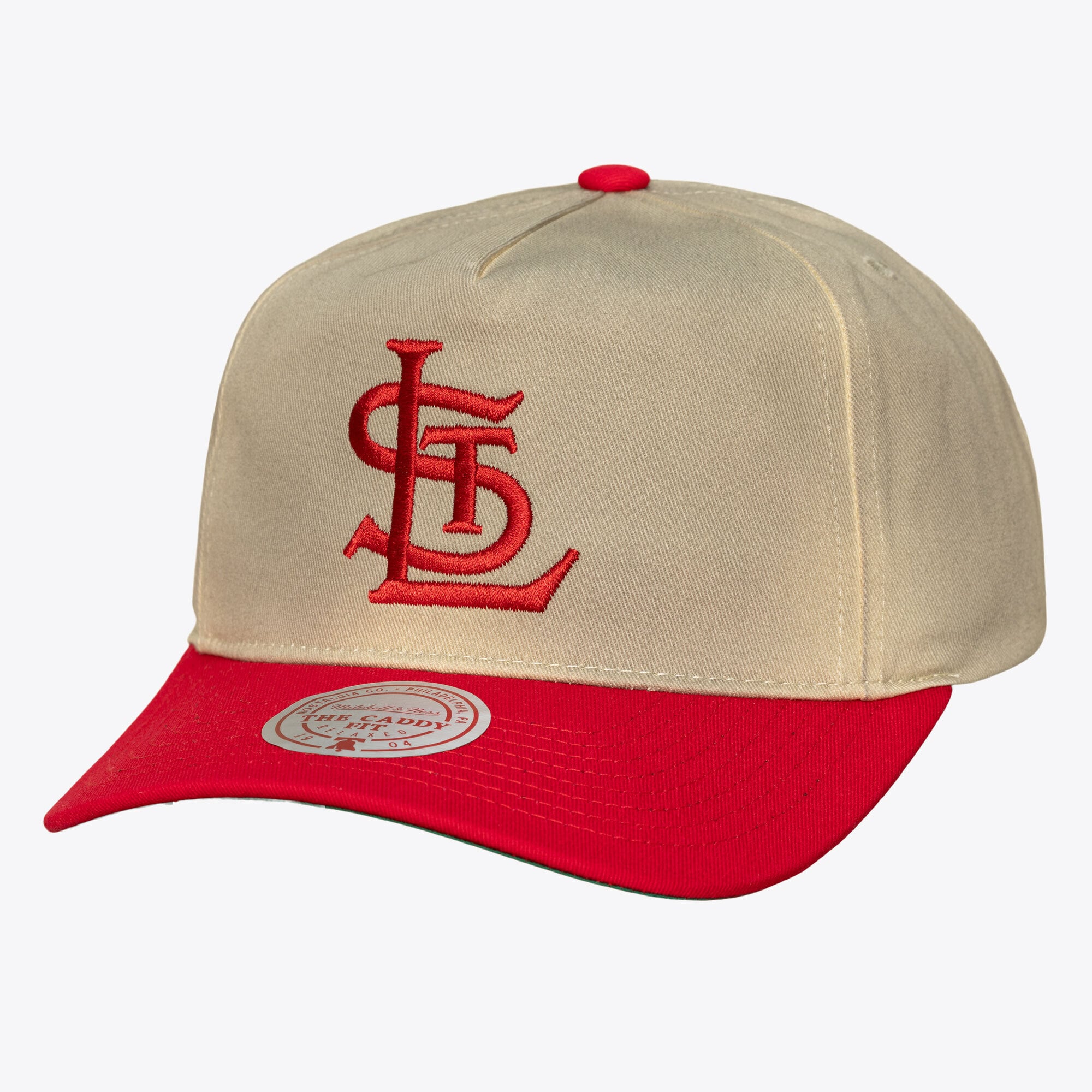 Men's Mitchell & Ness  Cream St. Louis Cardinals Retro Roots Deadstock Cooperstown Snapback Hat