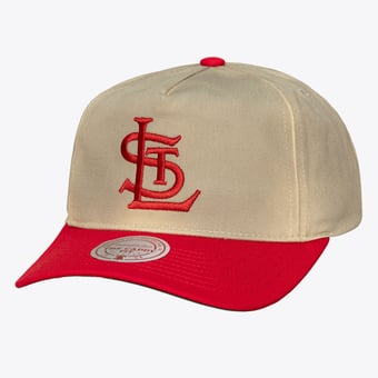 Men's Mitchell & Ness  Cream St. Louis Cardinals Retro Roots Deadstock Cooperstown Adjustable Hat