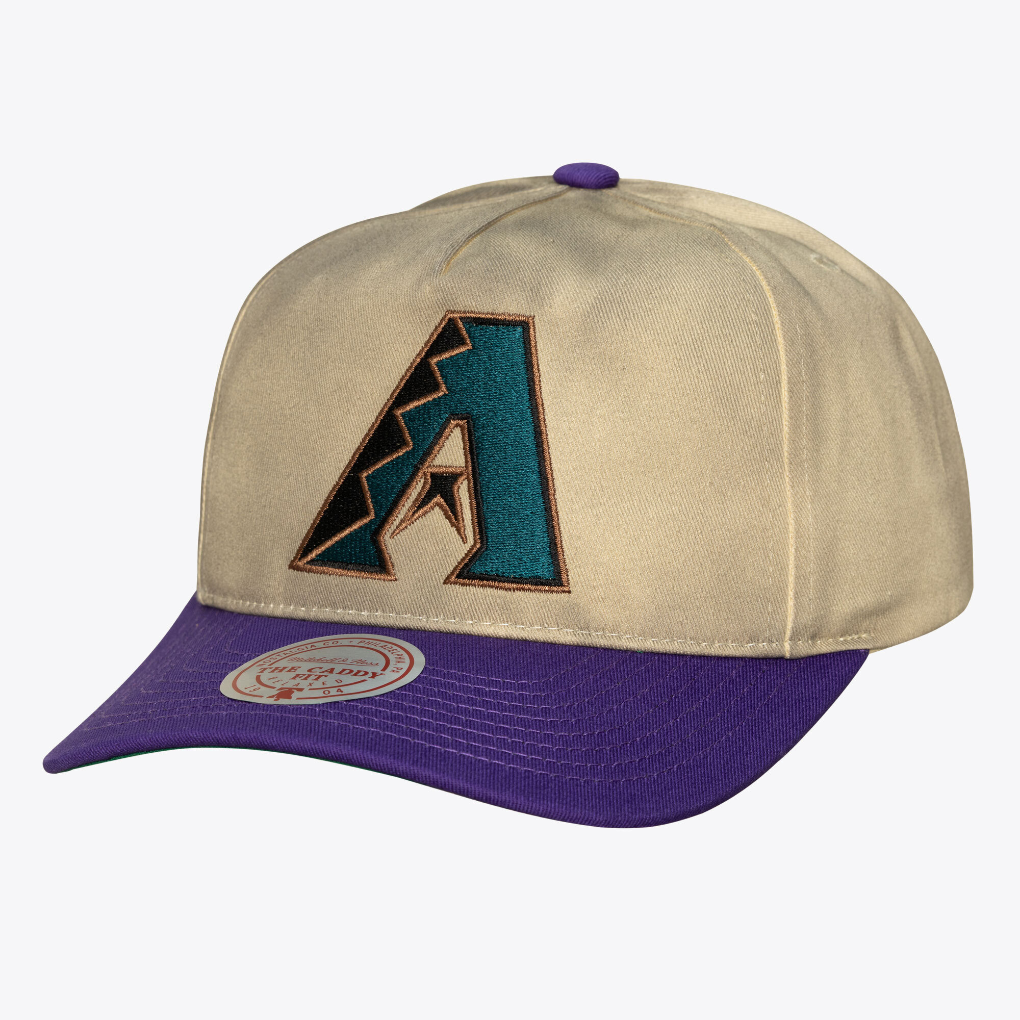 Men's Mitchell & Ness  Cream Arizona Diamondbacks Retro Roots Deadstock Cooperstown Adjustable Hat