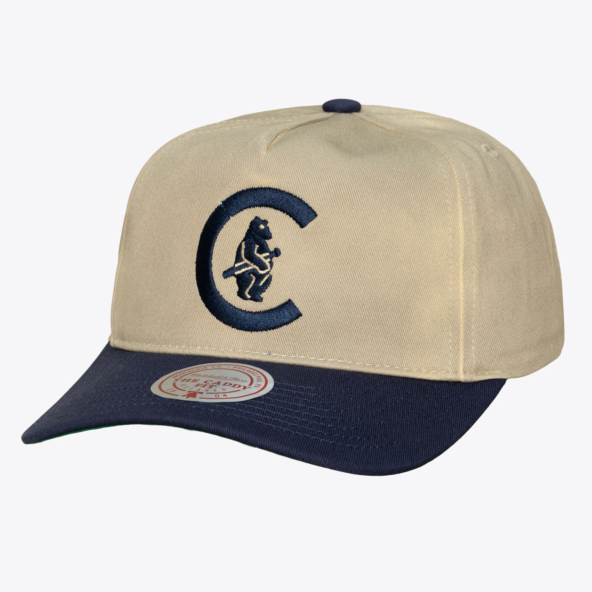 Men's Mitchell & Ness  Cream Chicago Cubs Retro Roots Deadstock Cooperstown Snapback Hat