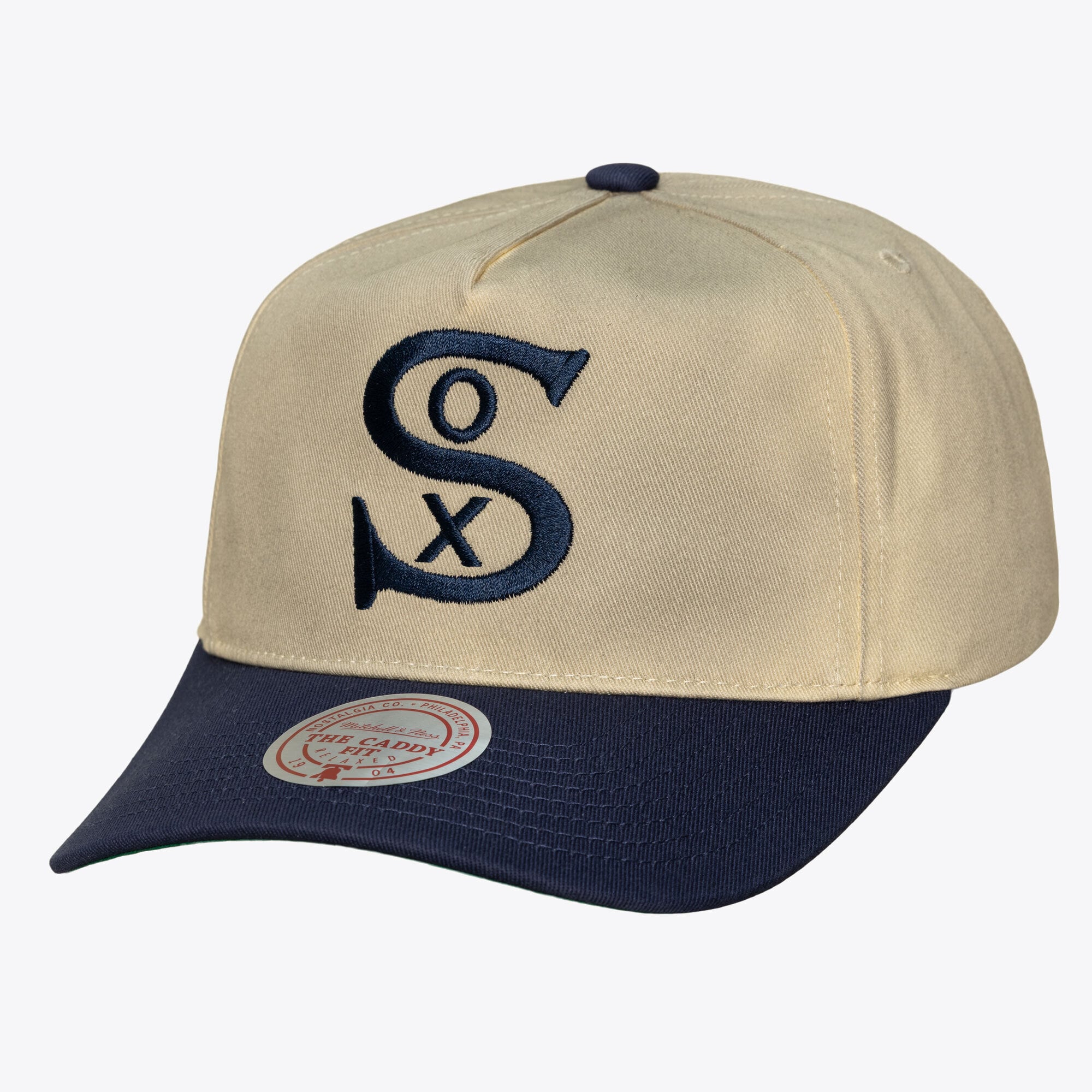 Men's Mitchell & Ness Cream Chicago White Sox Retro Roots Deadstock Cooperstown Snapback Hat