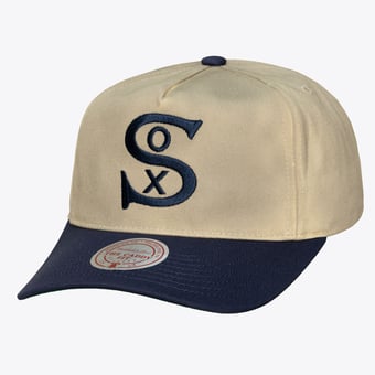 Men's Mitchell & Ness  Cream Chicago White Sox Retro Roots Deadstock Cooperstown Adjustable Hat