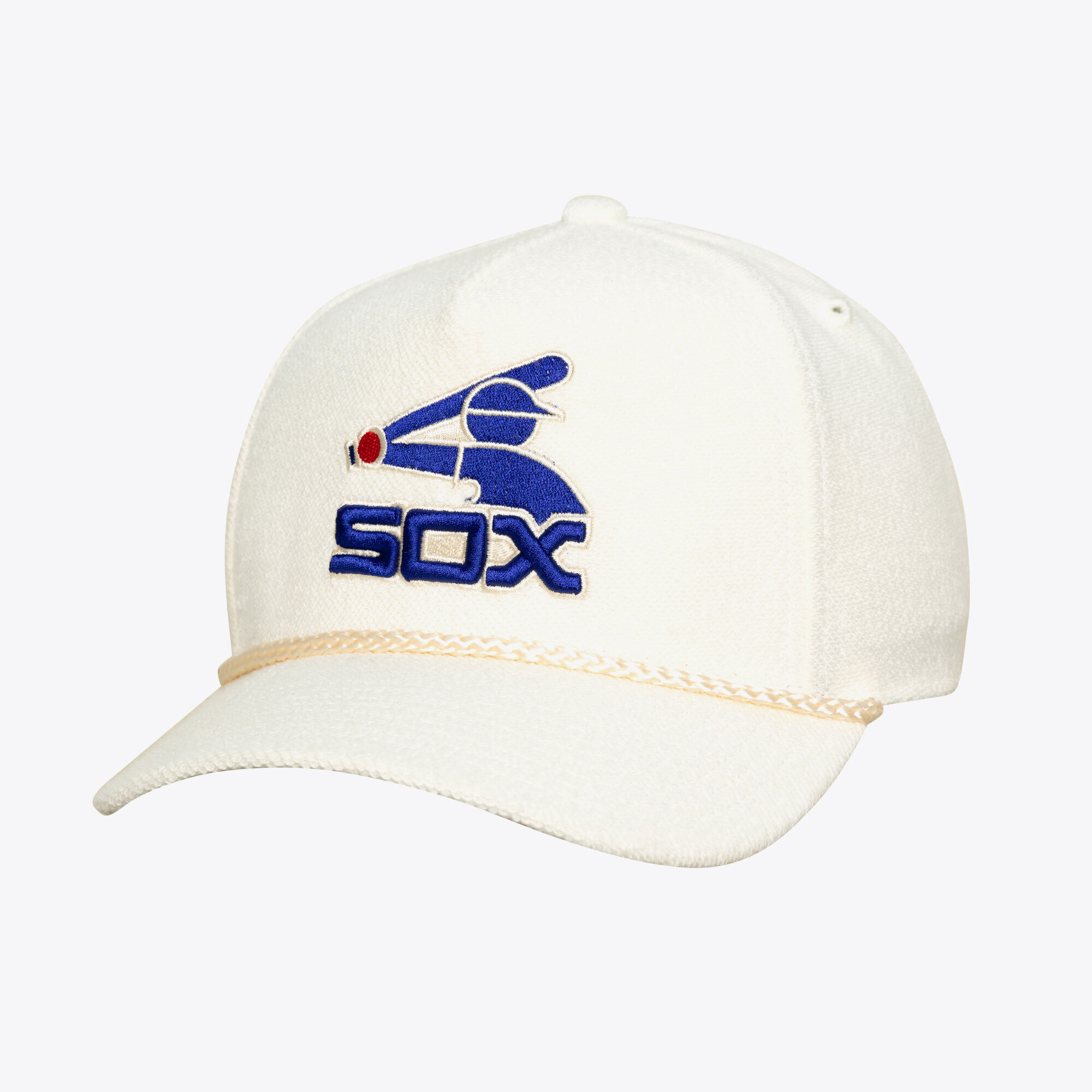 Men's Mitchell & Ness  White Chicago White Sox Heritage Hues French Terry Snapback Hat