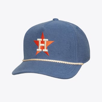 Men's Mitchell & Ness  Navy Houston Astros Heritage Hues French Terry Snapback Hat