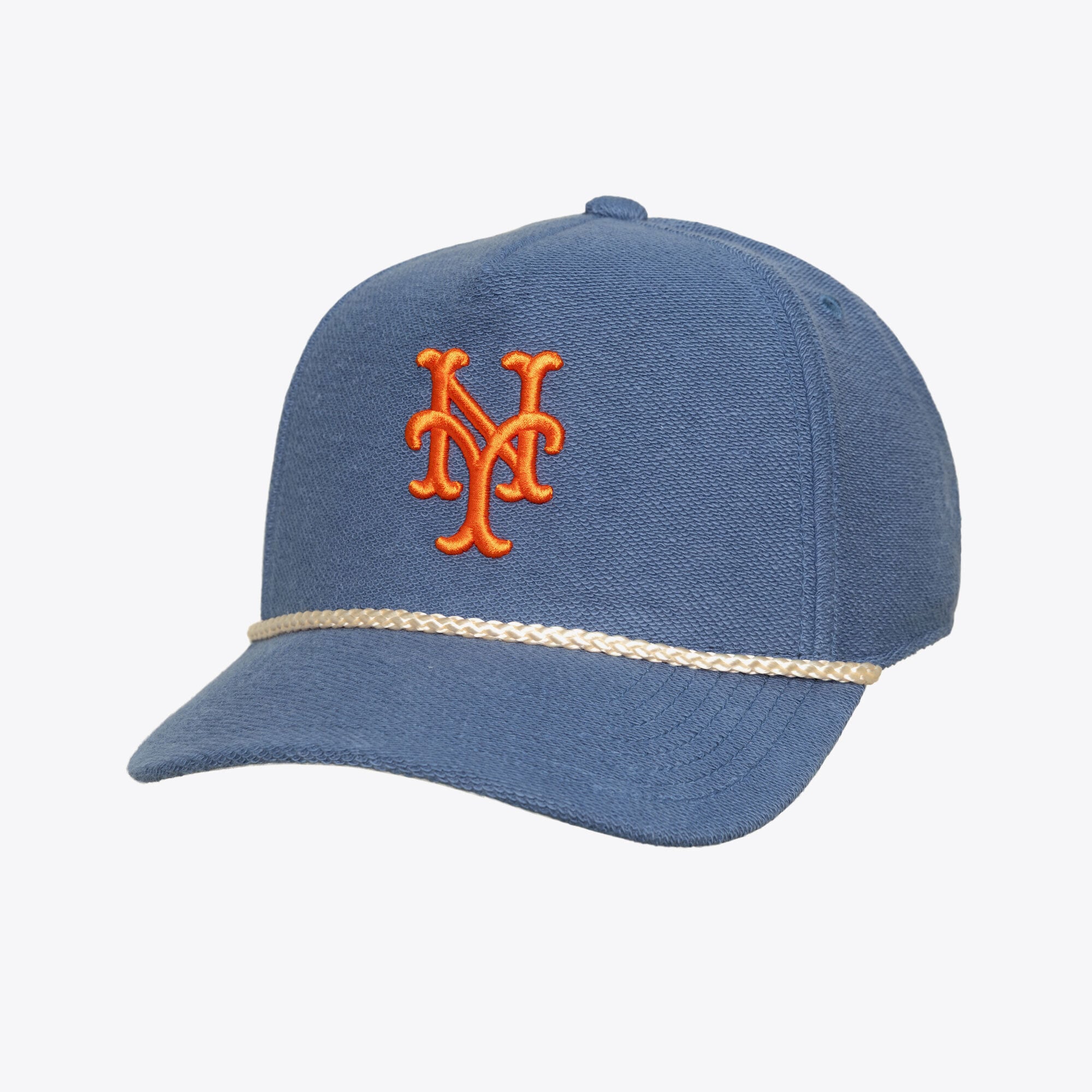 Men's Mitchell & Ness  Navy New York Mets Heritage Hues French Terry Snapback Hat