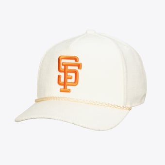 Men's Mitchell & Ness  White San Francisco Giants Heritage Hues French Terry Snapback Hat