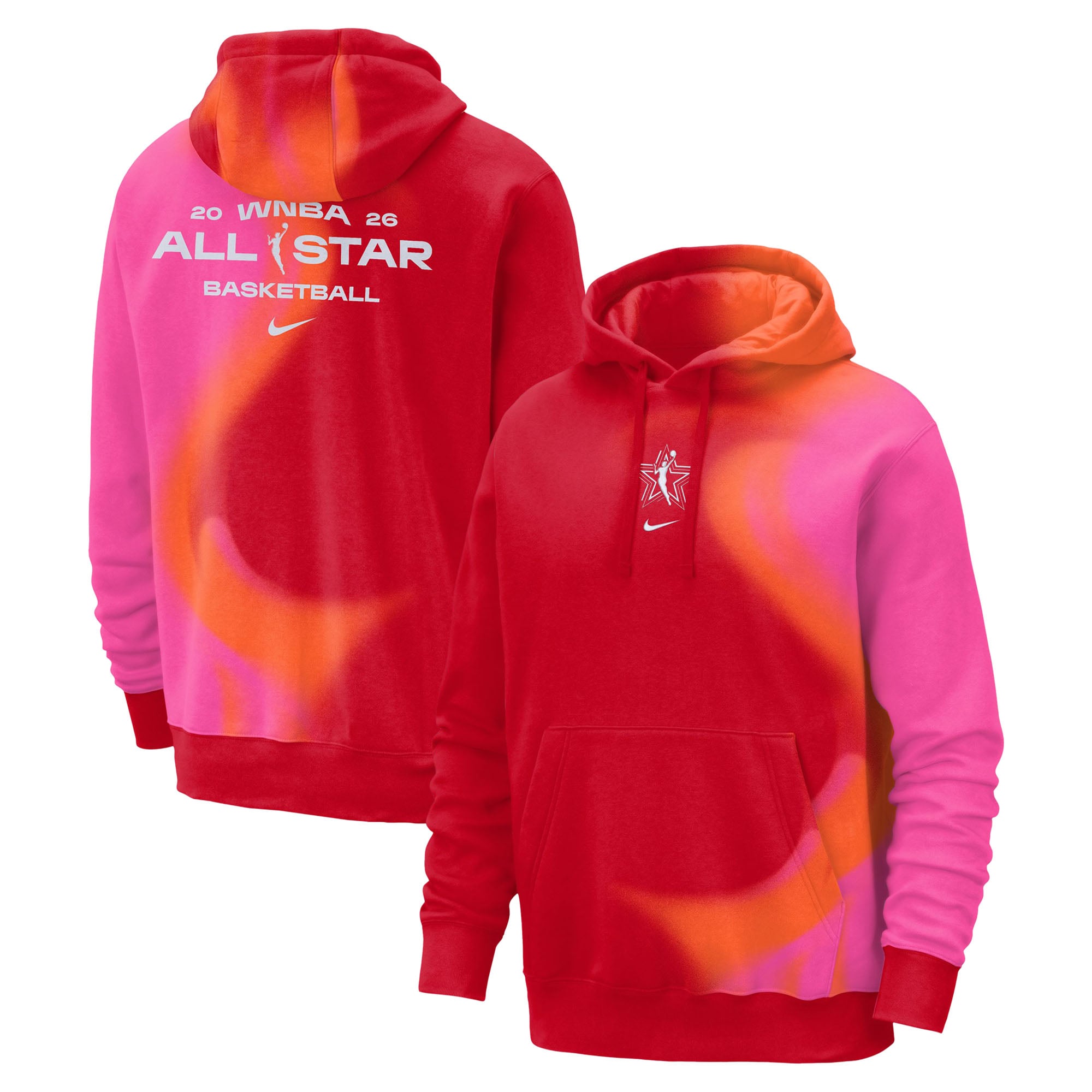 Unisex Nike Red 2026 WNBA All-Star Game Practice Wave Hoodie
