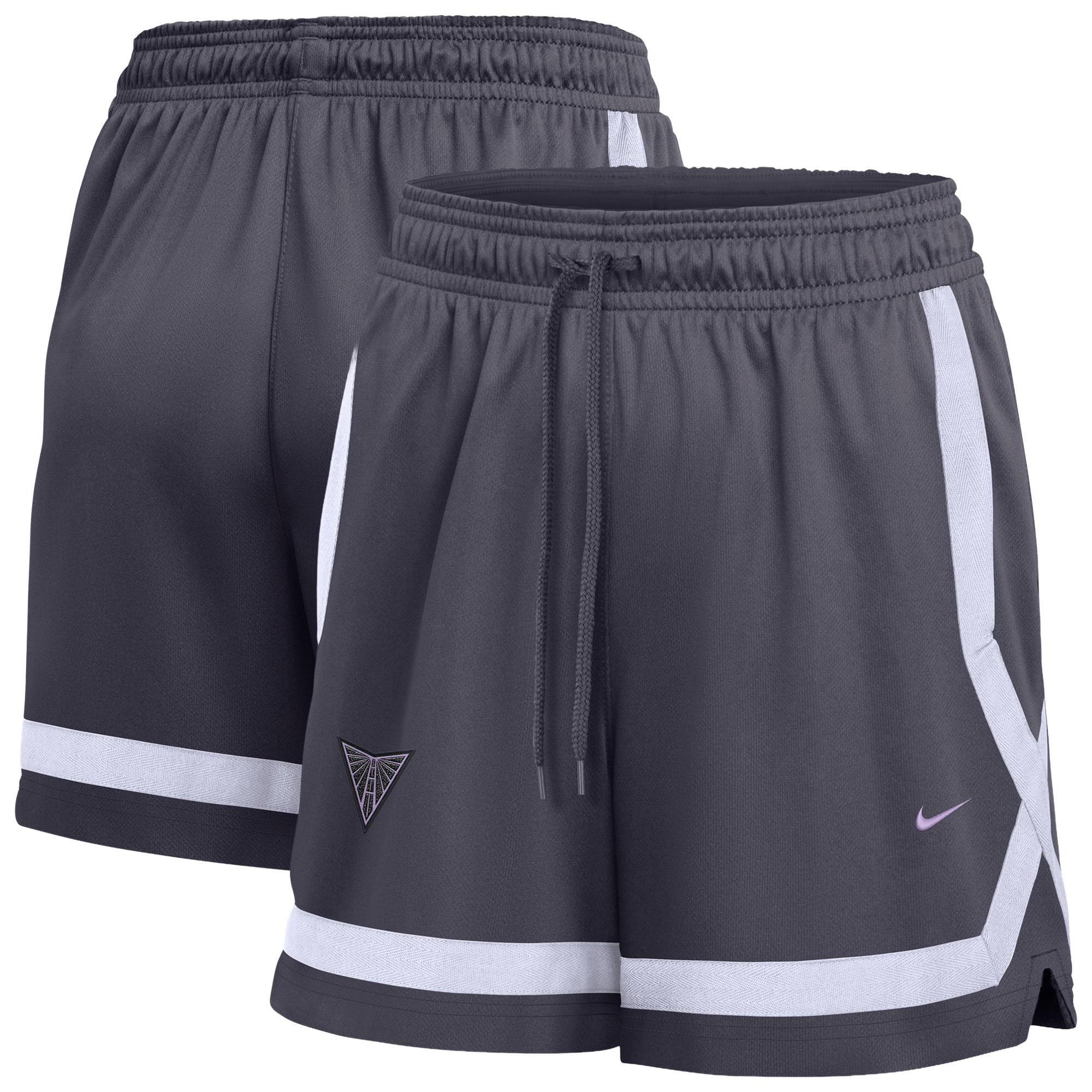 Women's Nike  Charcoal Golden State Valkyries Studio Fleece Shorts