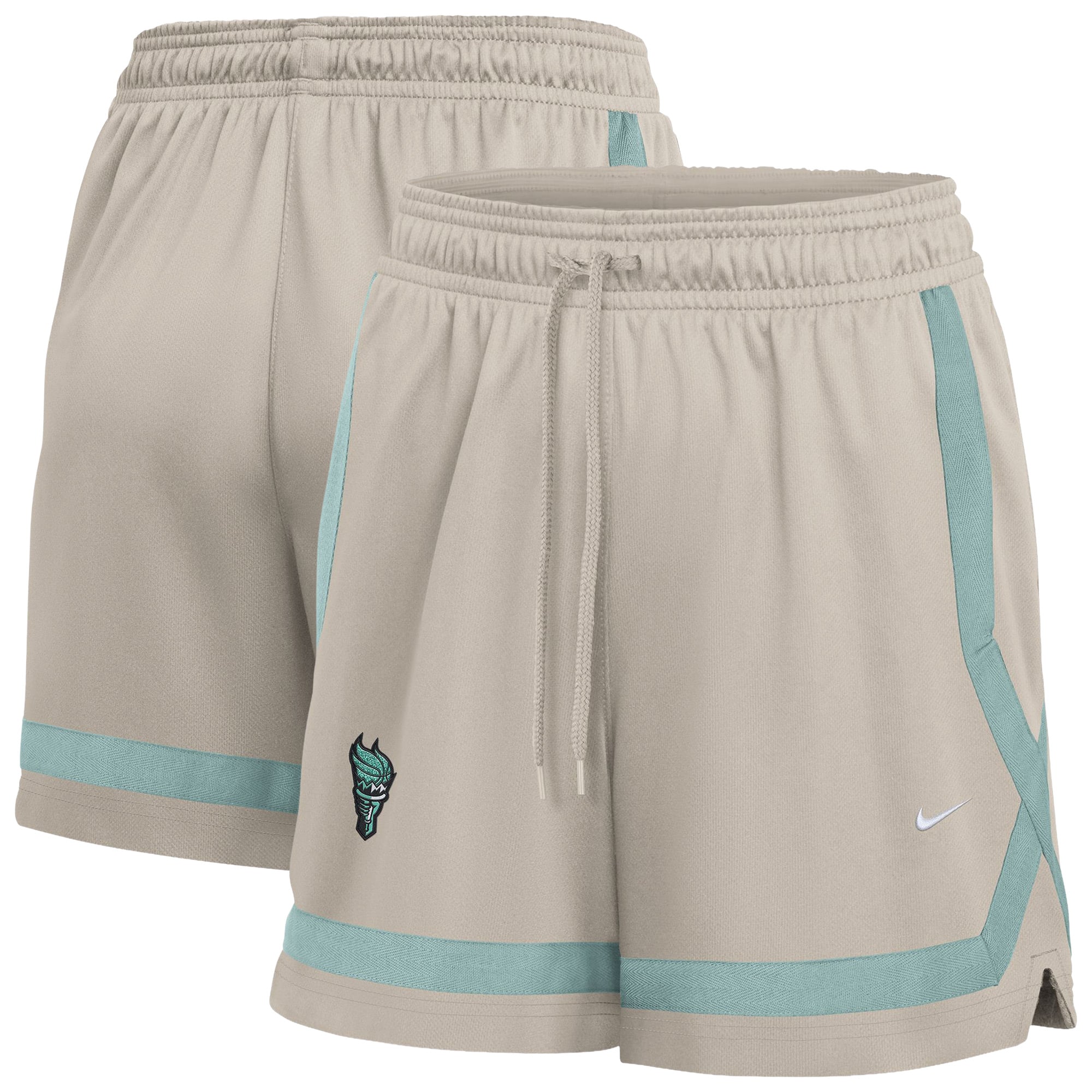 Women's Nike Cream New York Liberty Studio Fleece Shorts