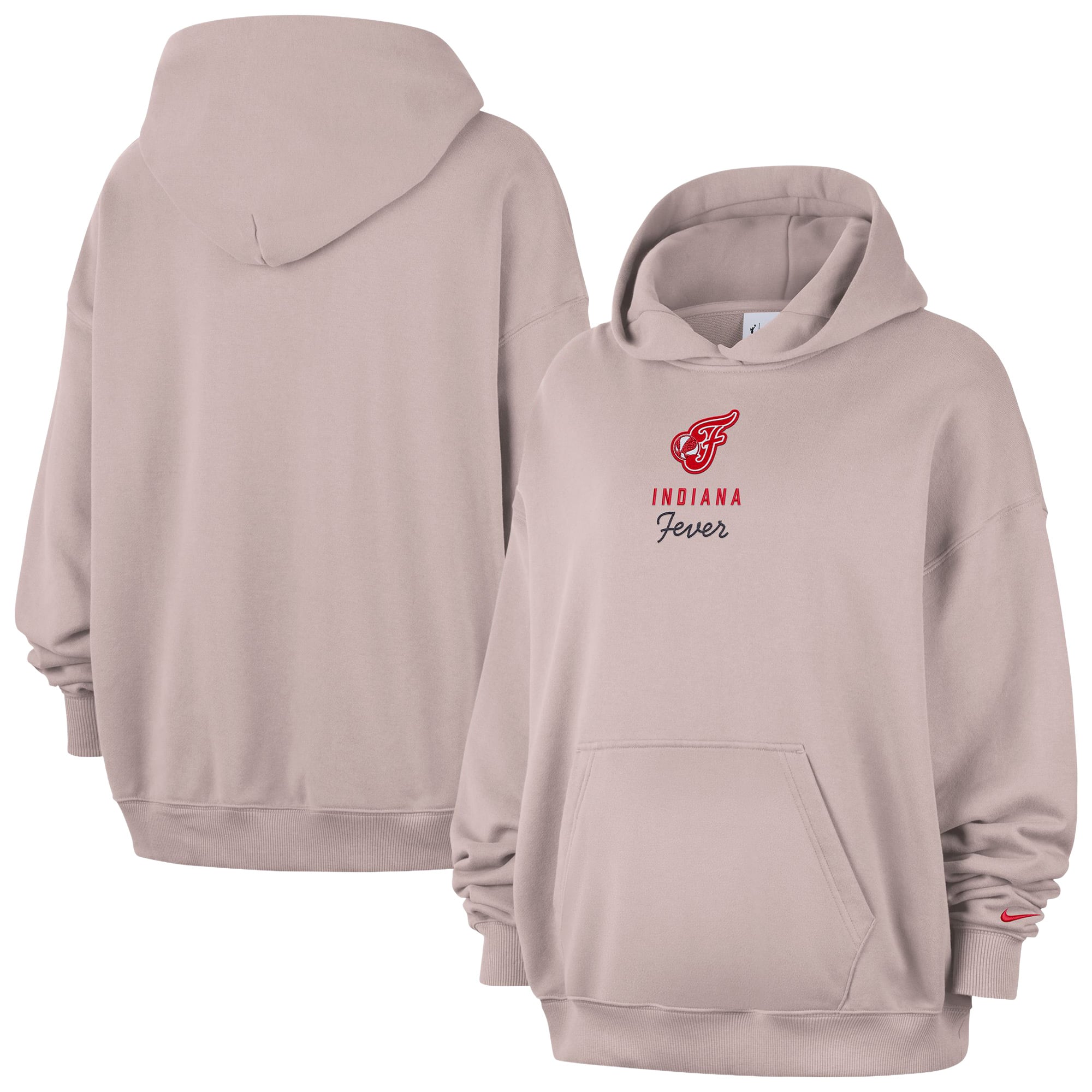 Women's Nike  Light Pink Indiana Fever Studio Fleece Hoodie