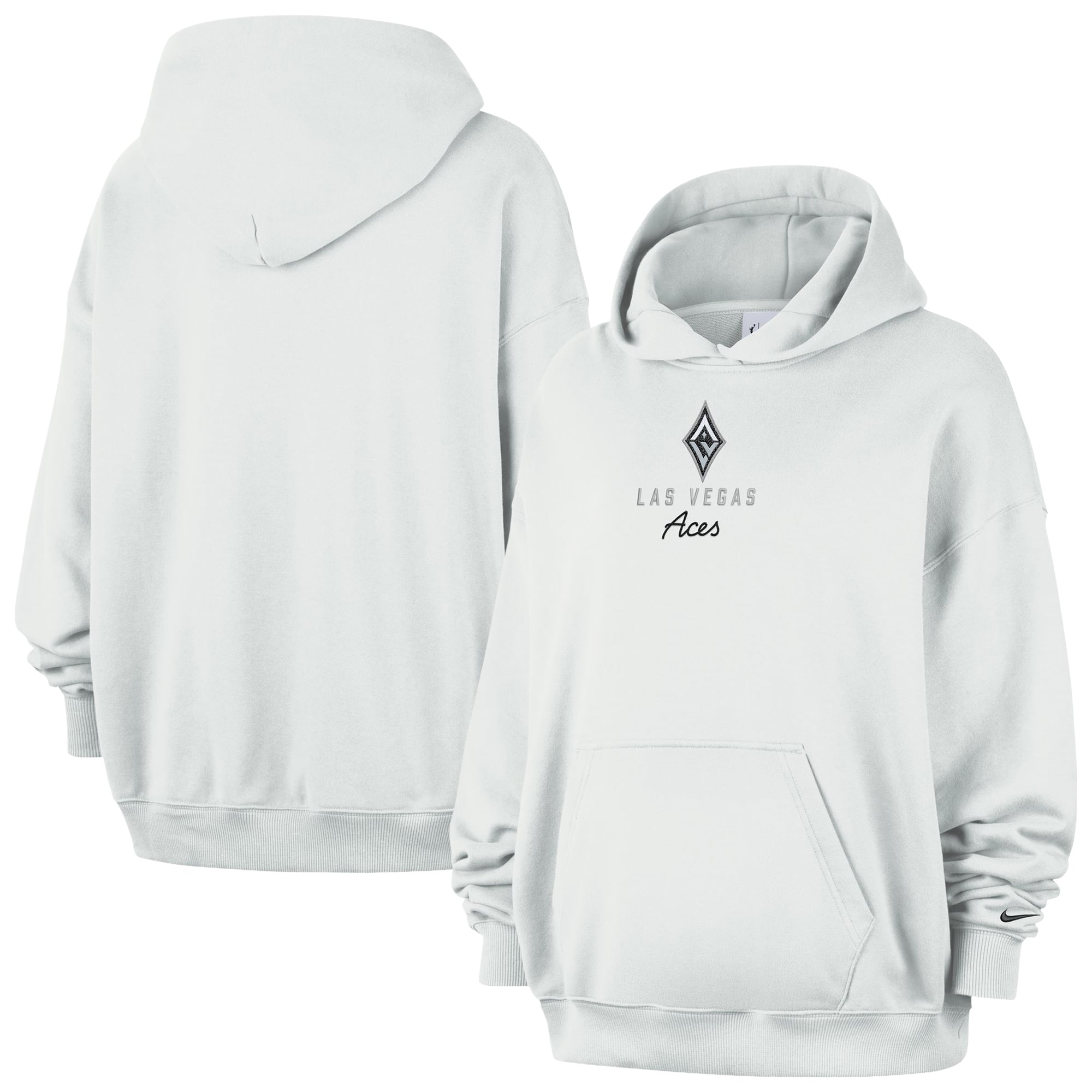 Women's Nike  Cream Las Vegas Aces Studio Fleece Hoodie