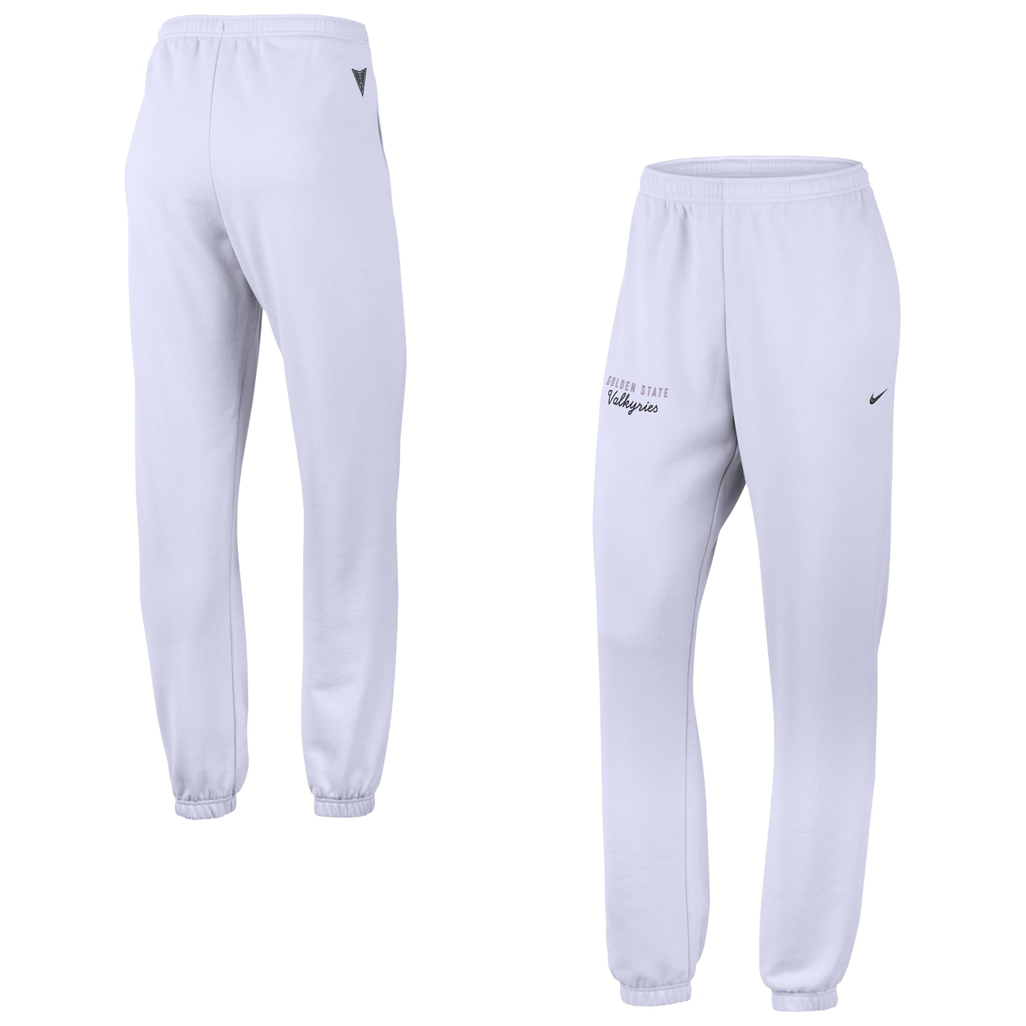 Women's Nike Violet Golden State Valkyries Studio Cuffed Fleece Sweatpants