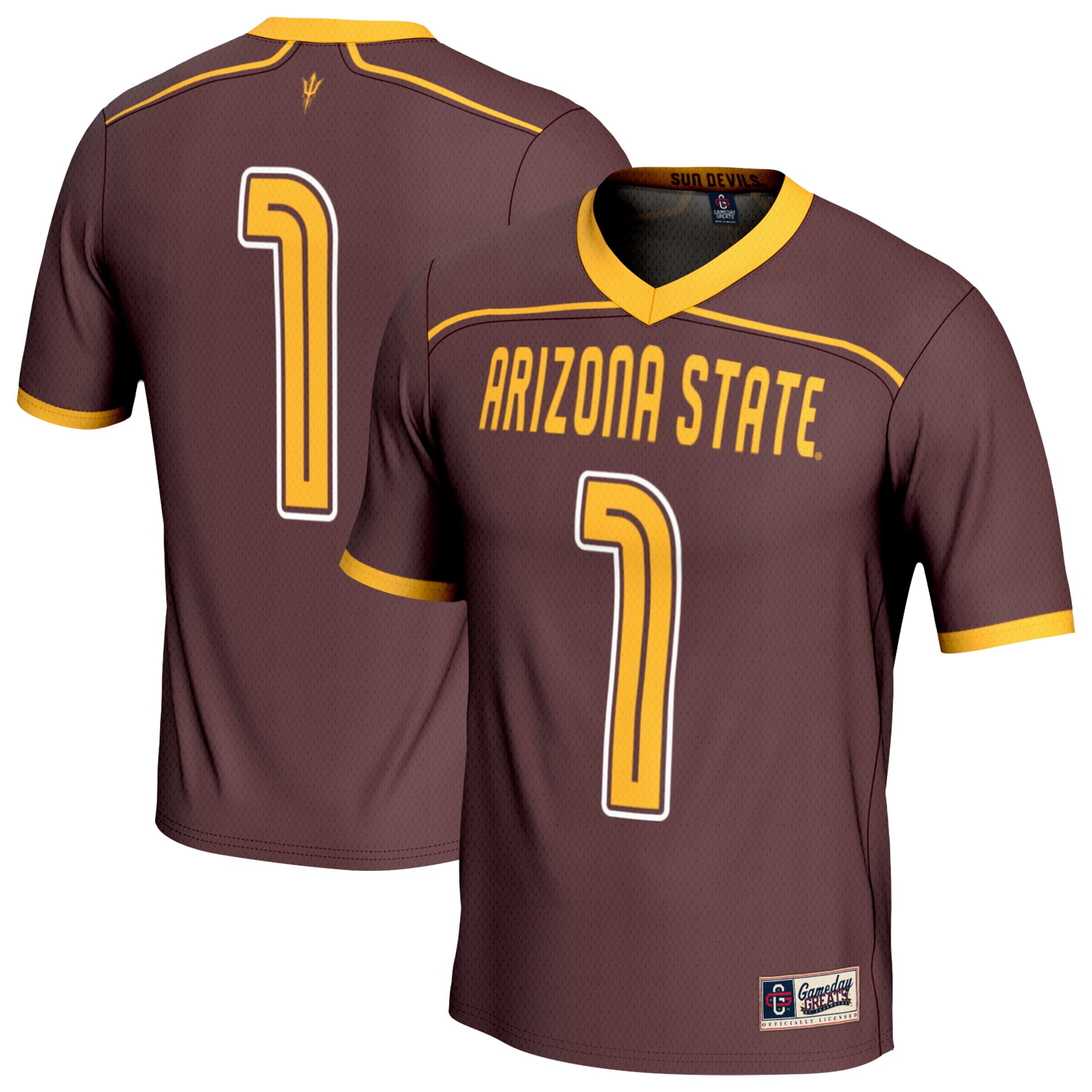 Unisex GameDay Greats Maroon Arizona State Sun Devils Lightweight Men's Lacrosse Fashion Jersey