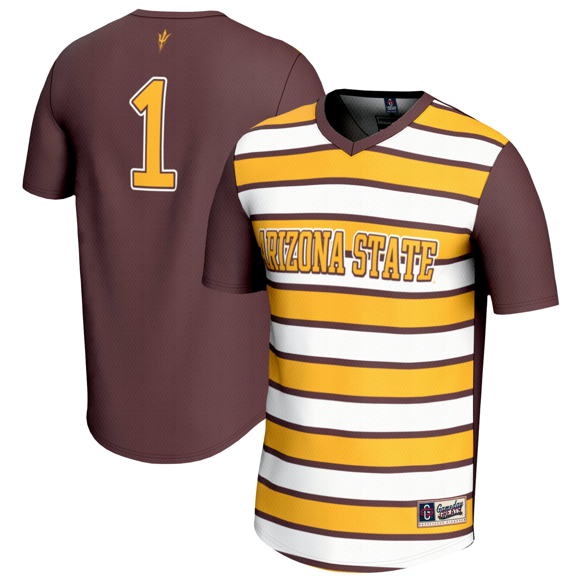 Lightweight Soccer Fashion Jersey GameDay Greats  Maroon #1 Arizona State Sun Devils