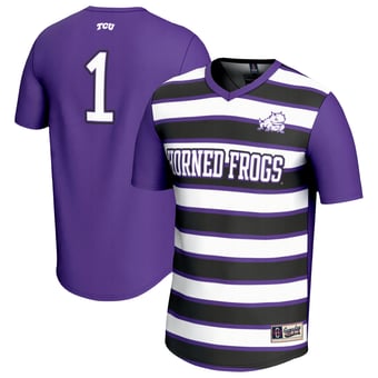 Youth GameDay Greats #1 Purple TCU Horned Frogs Lightweight Soccer Fashion Jersey