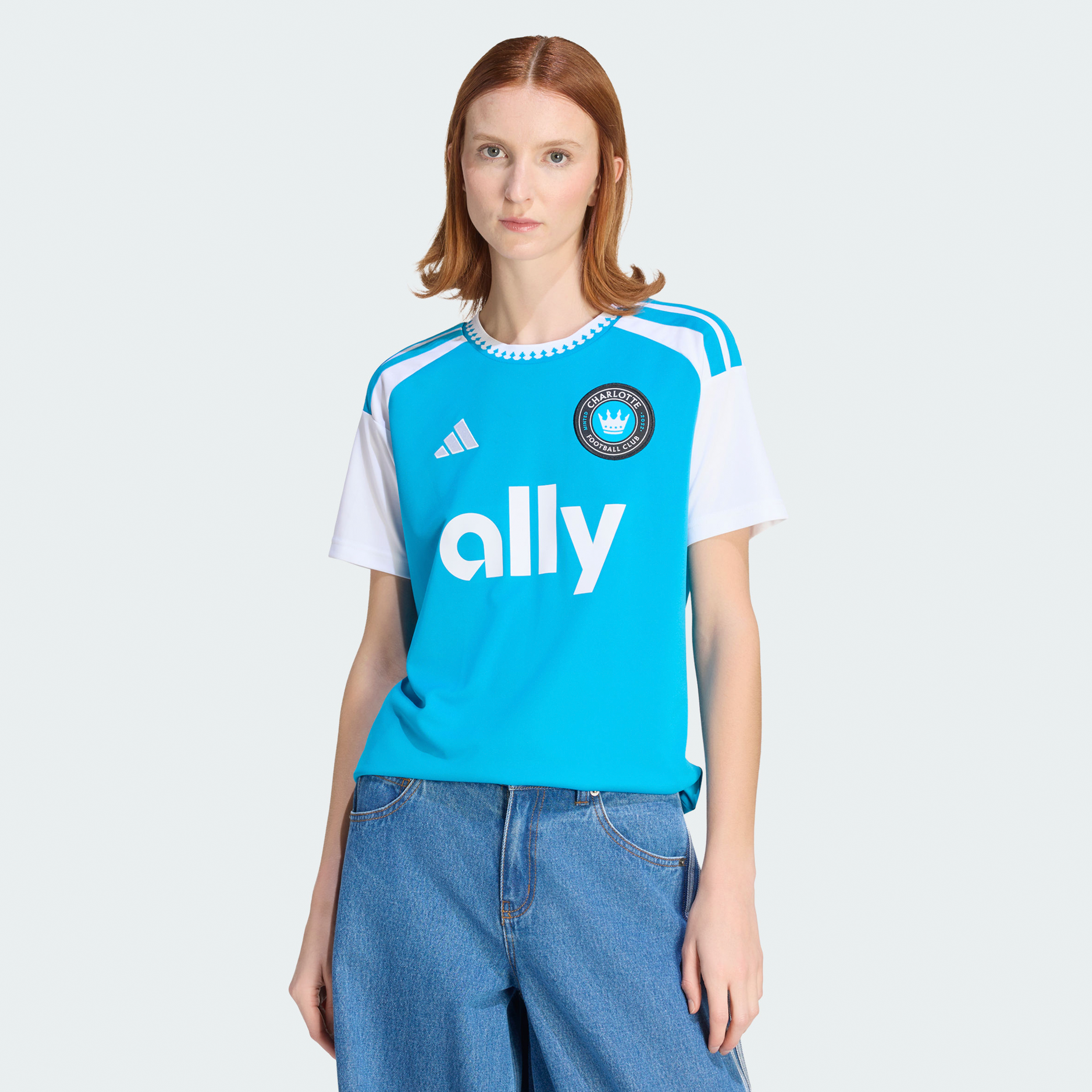 Women's adidas Blue Charlotte FC 2026 Carolina Kit: Crowns Up Replica Jersey