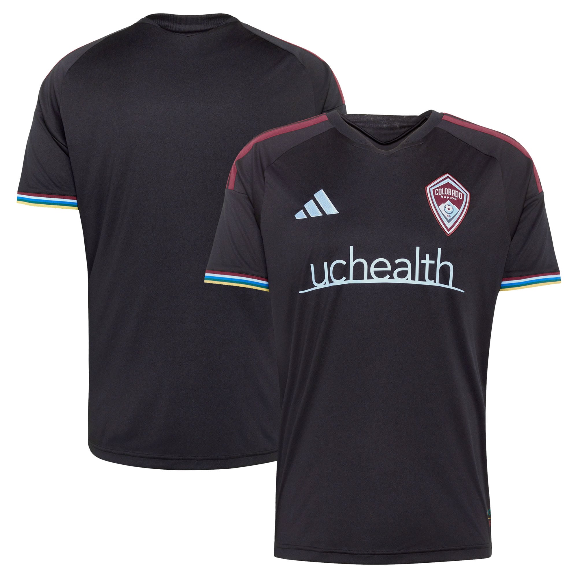 Men's adidas Black Colorado Rapids 2026 Colorful Colorado Replica Jersey
