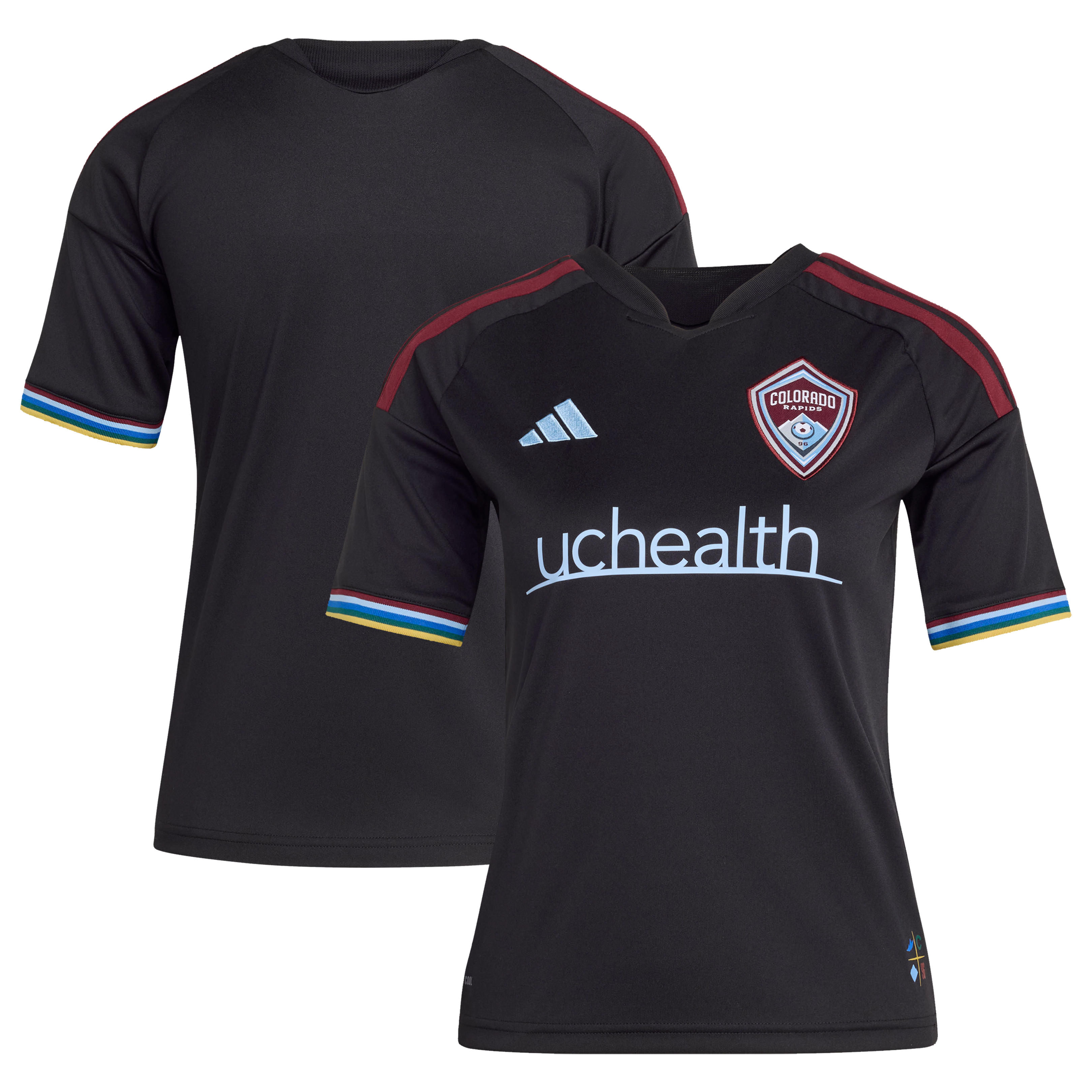 Youth adidas Black Colorado Rapids 2026 Colorful Colorado Replica Jersey
