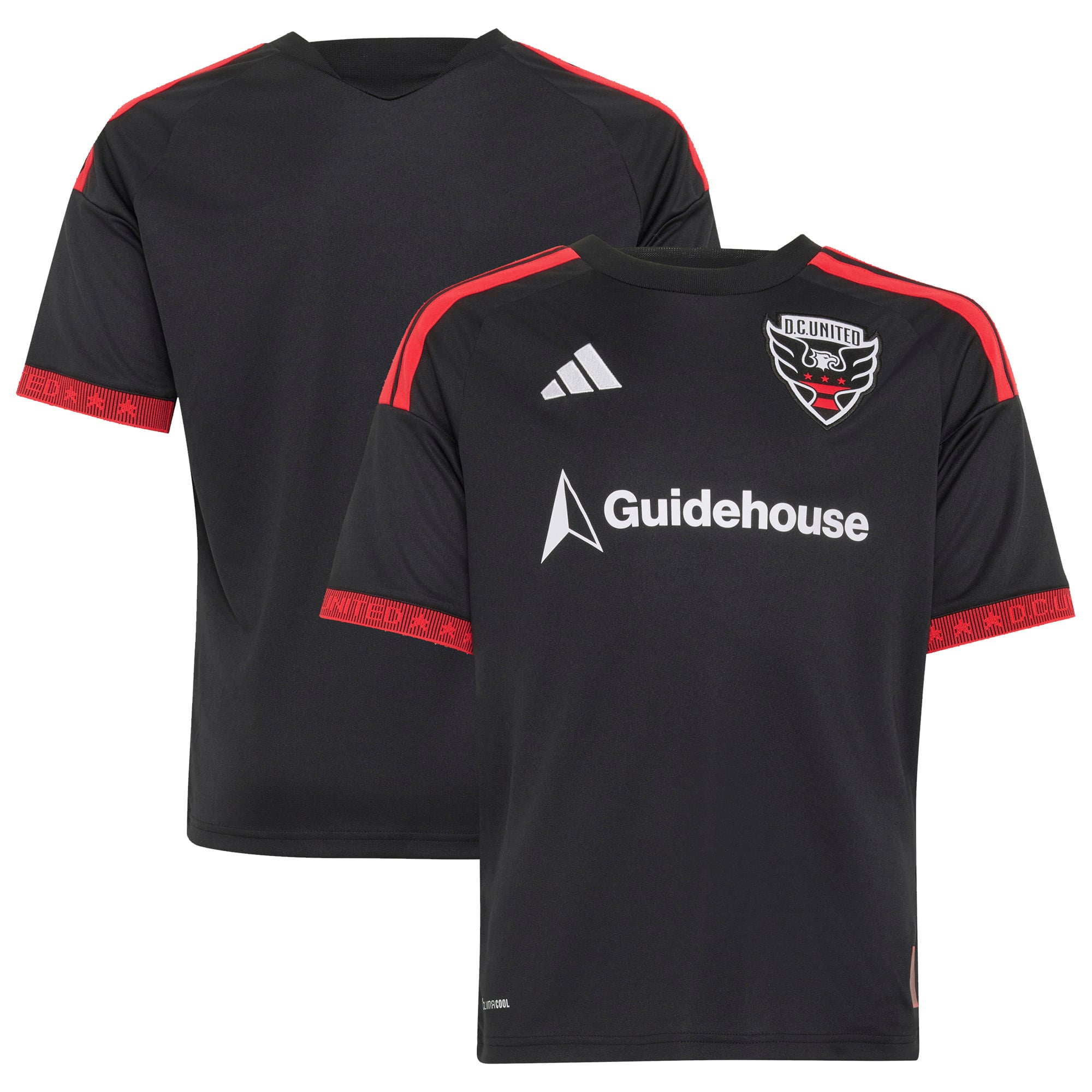 Youth adidas Black D.C. United 2026 Black-and-Red Kit Replica Jersey