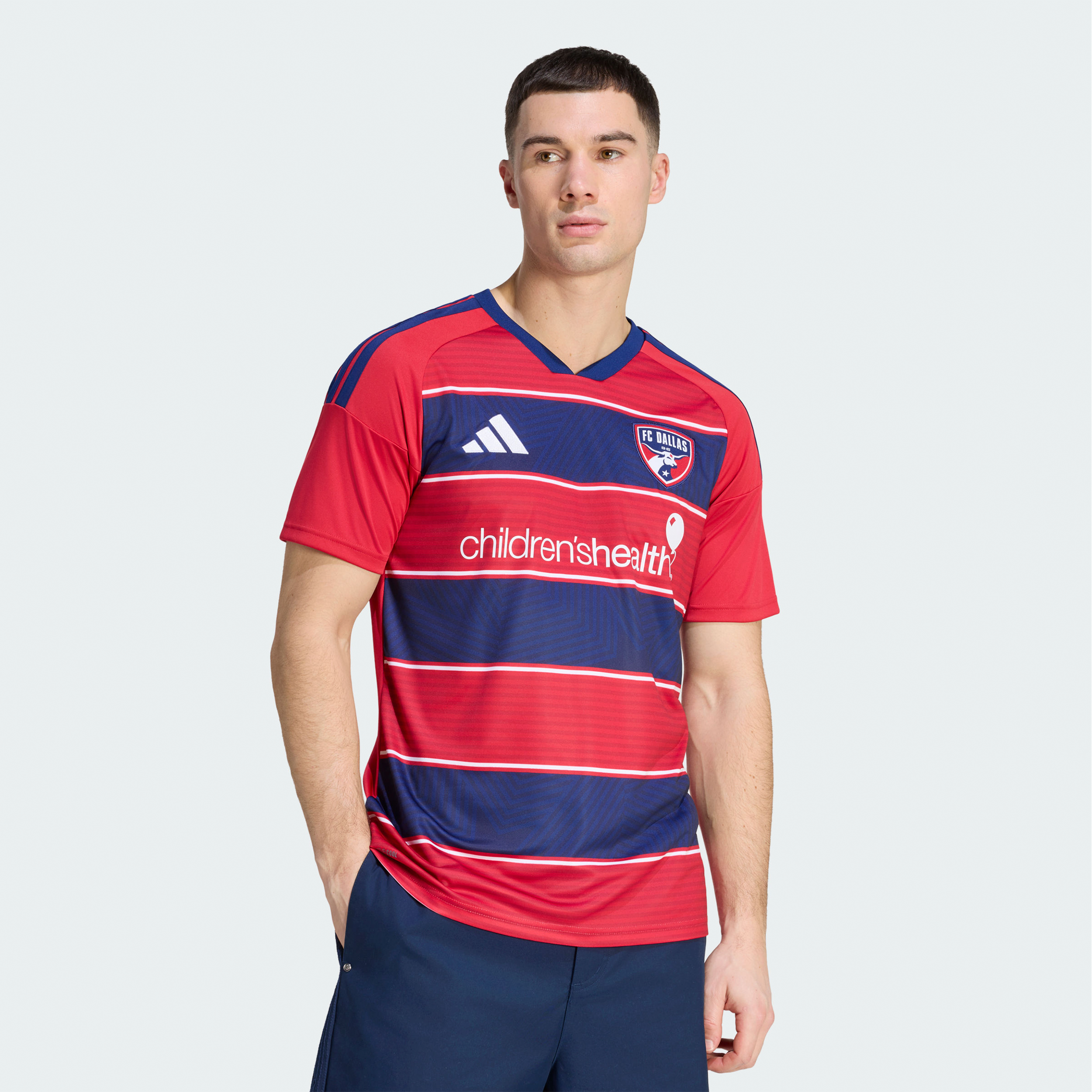 Men's adidas Red FC Dallas 2026 DNA Kit Replica Jersey
