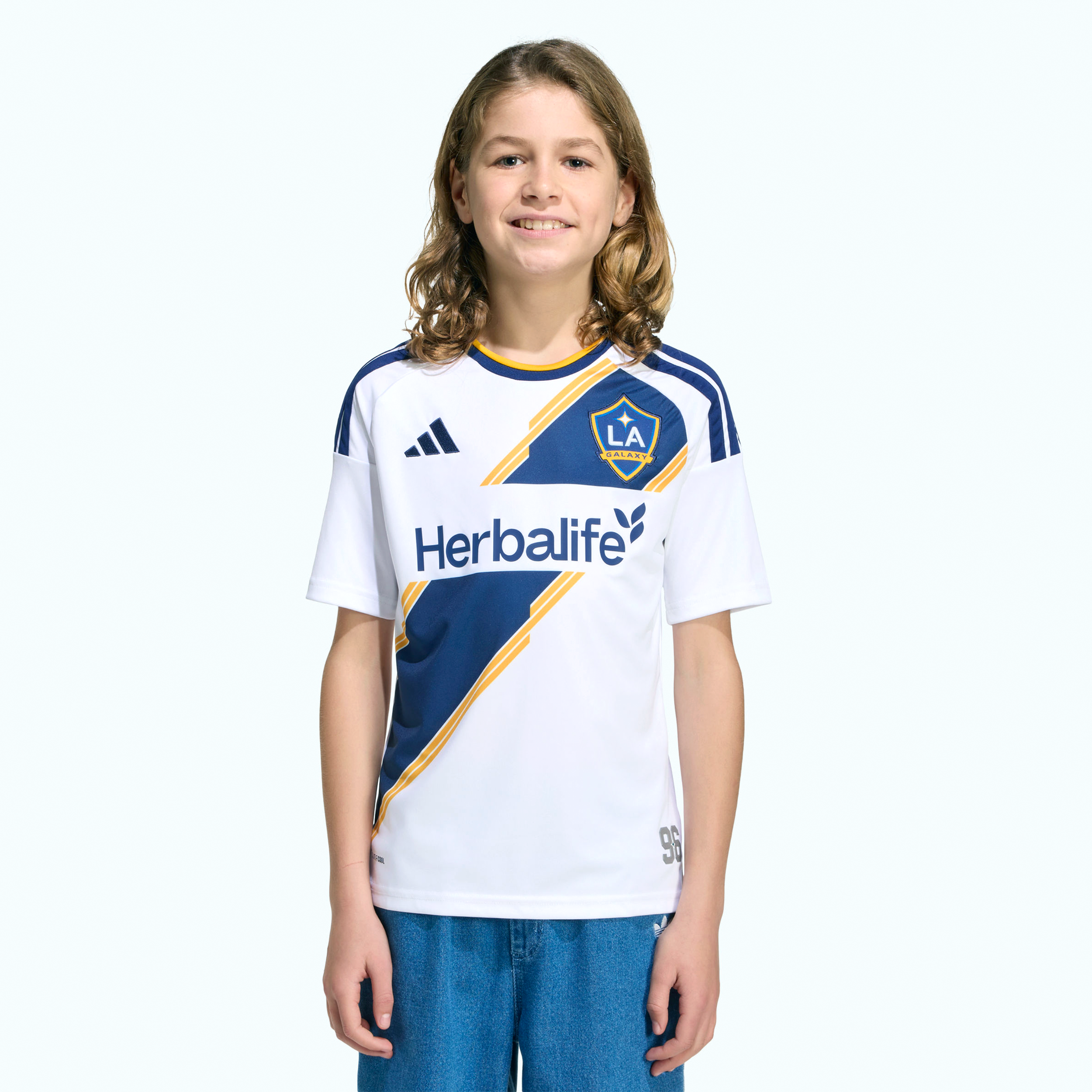 Youth adidas White LA Galaxy 2026 The VeloCITY Kit Replica Jersey