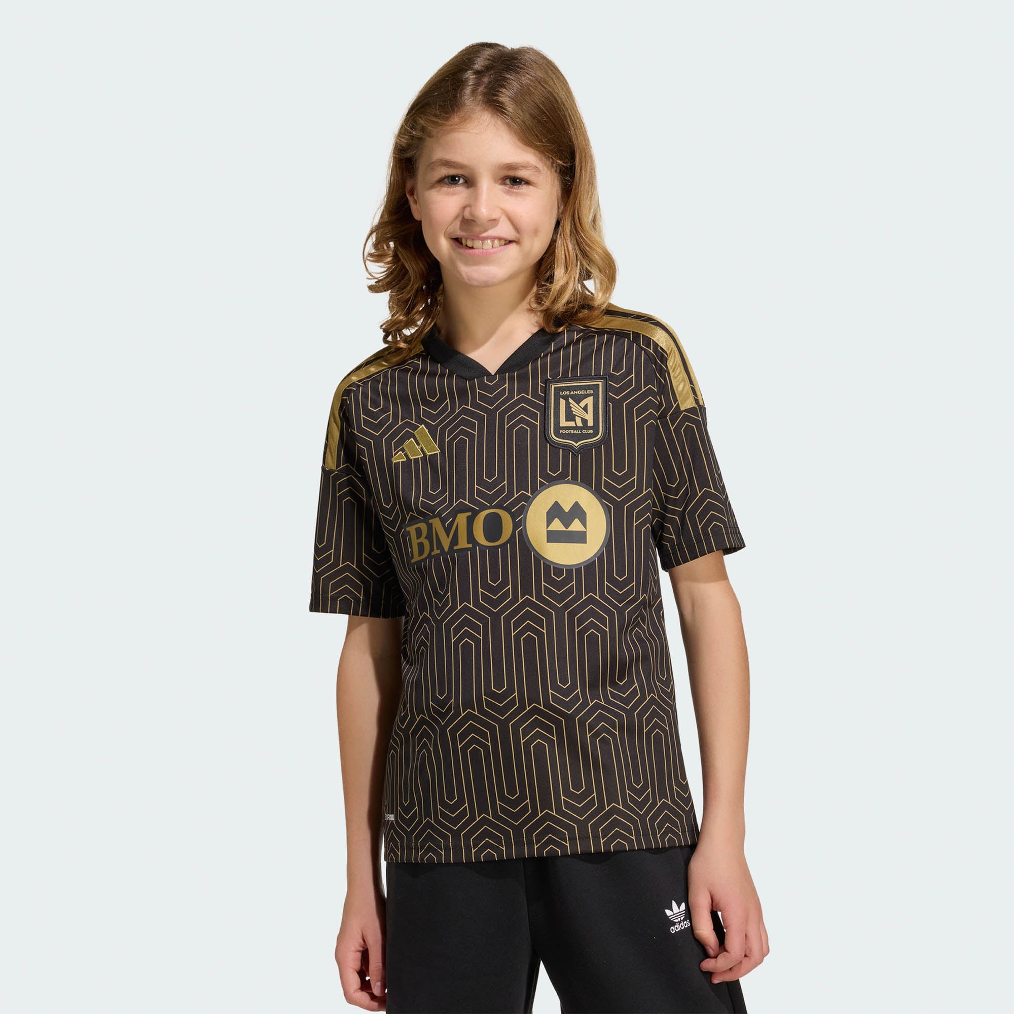 Youth adidas Black LAFC 2026 Primary Kit Replica Jersey