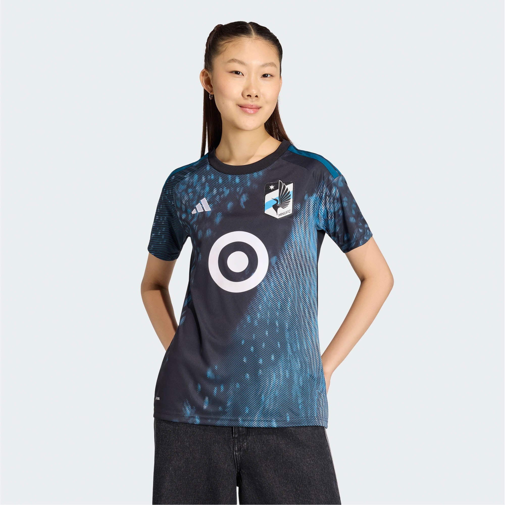 Women's adidas Black Minnesota United FC 2026 The Decade Kit Replica Jersey