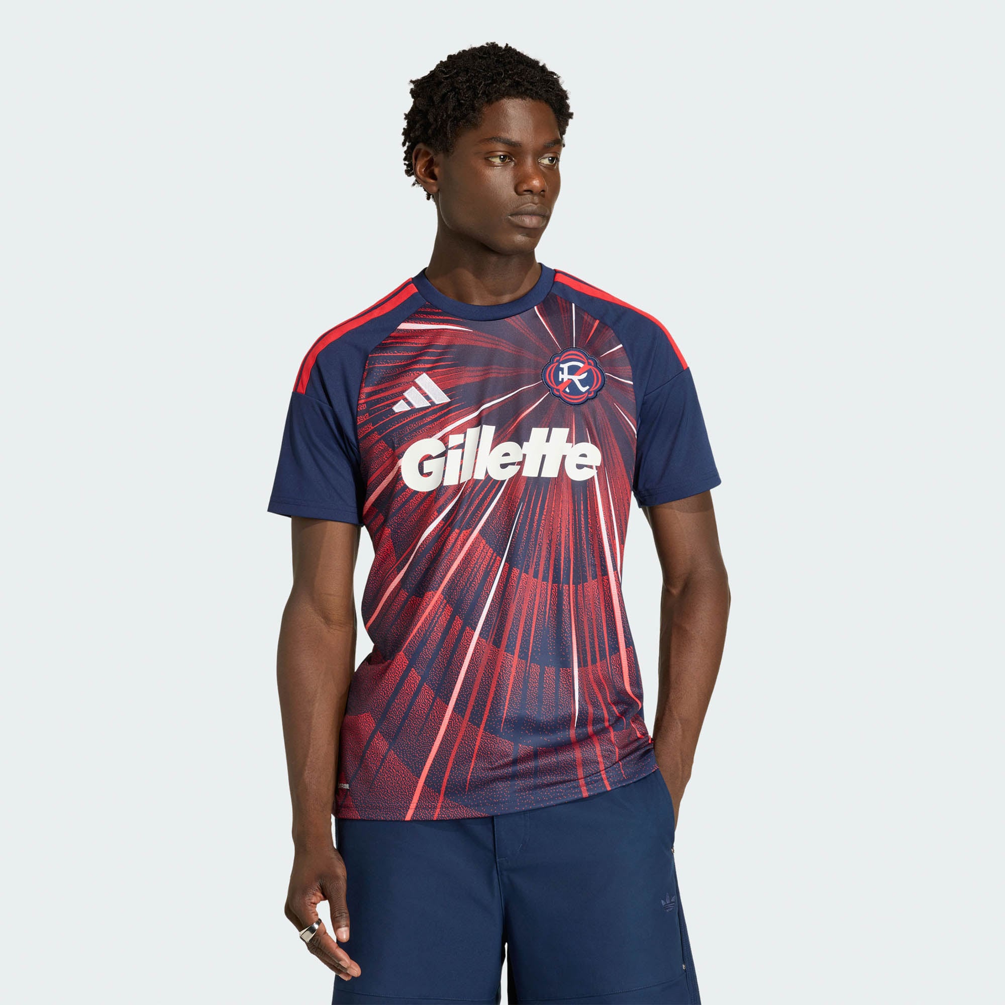 Men's adidas Blue New England Revolution 2026 Independence Day Replica Jersey