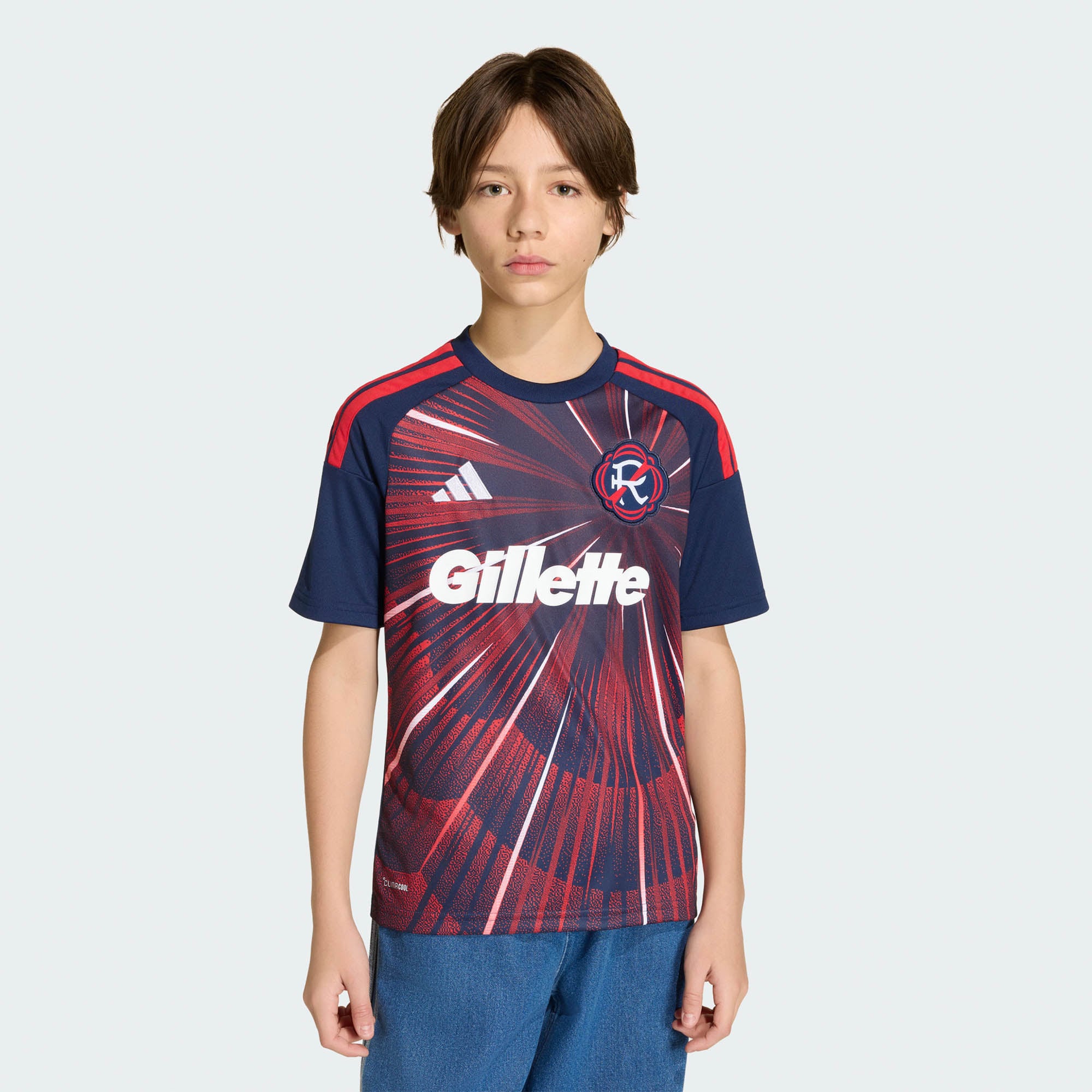 Youth adidas Blue New England Revolution 2026 Independence Day Replica Jersey