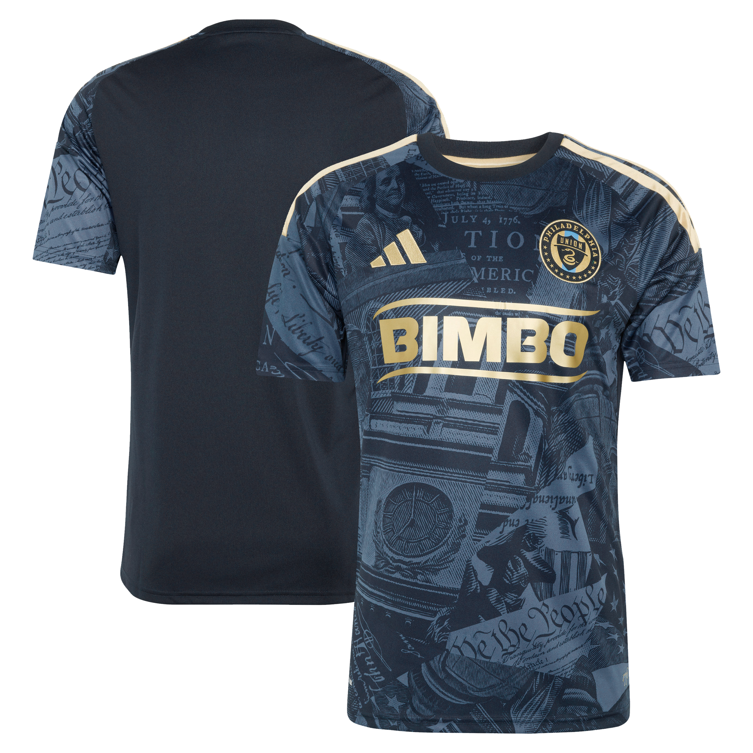 Men's adidas Navy Philadelphia Union 2026 1776 Kit Replica Jersey
