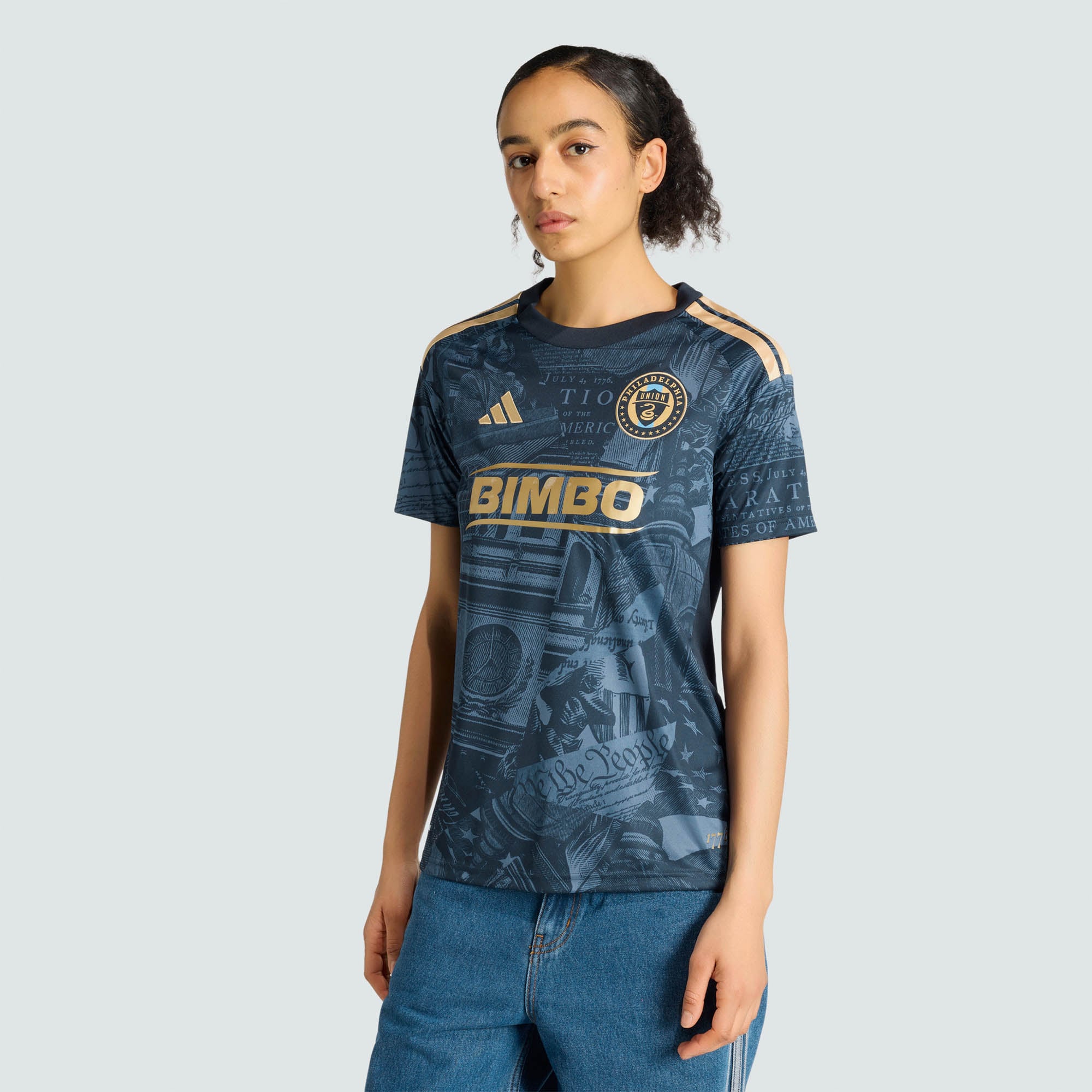 Women's adidas Navy Philadelphia Union 2026 1776 Kit Replica Jersey