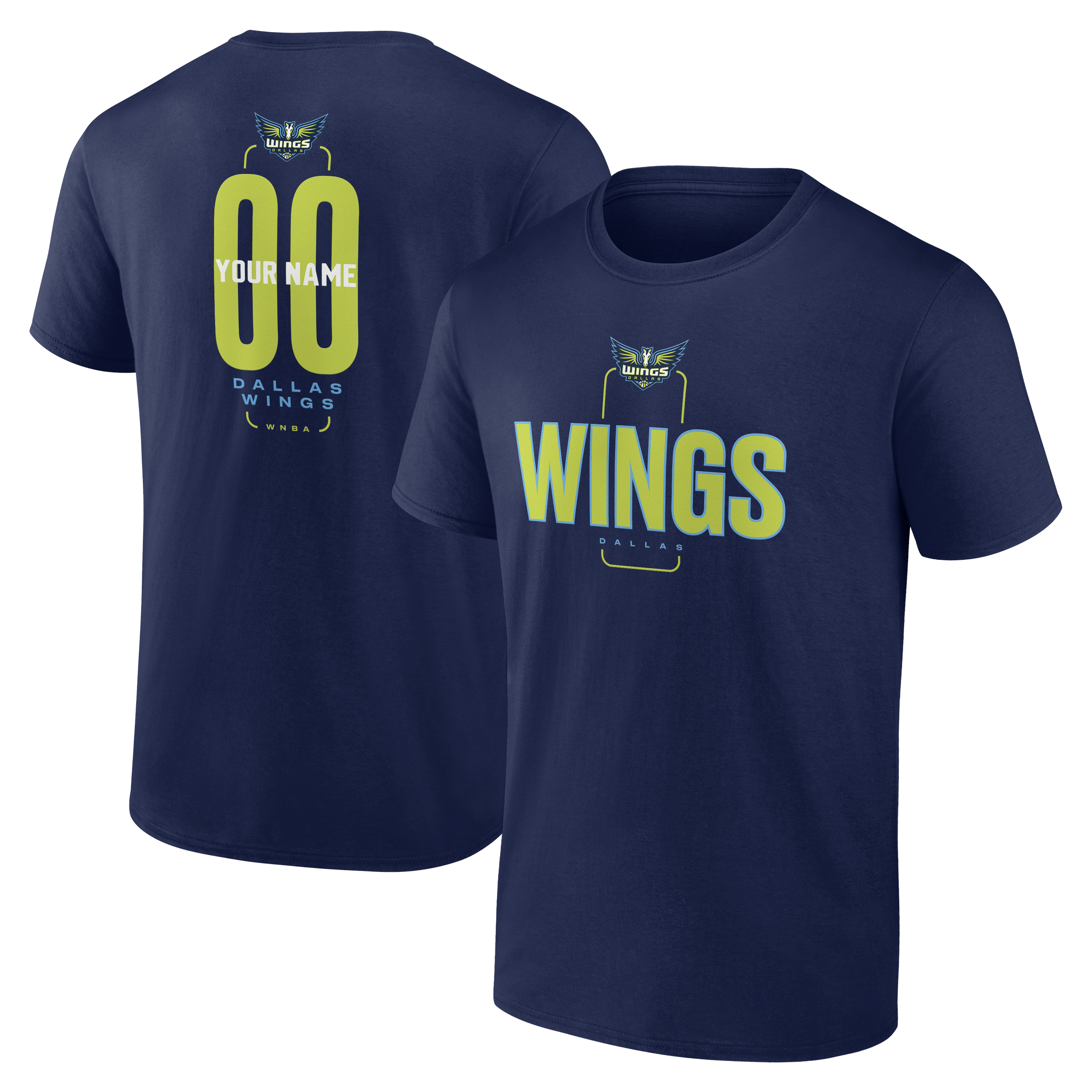 Men’s Navy Dallas Wings Big & Tall Personalized Center Court T-Shirt Men’s Navy Dallas Wings Big & Tall Personalized Center Court T-Shirt