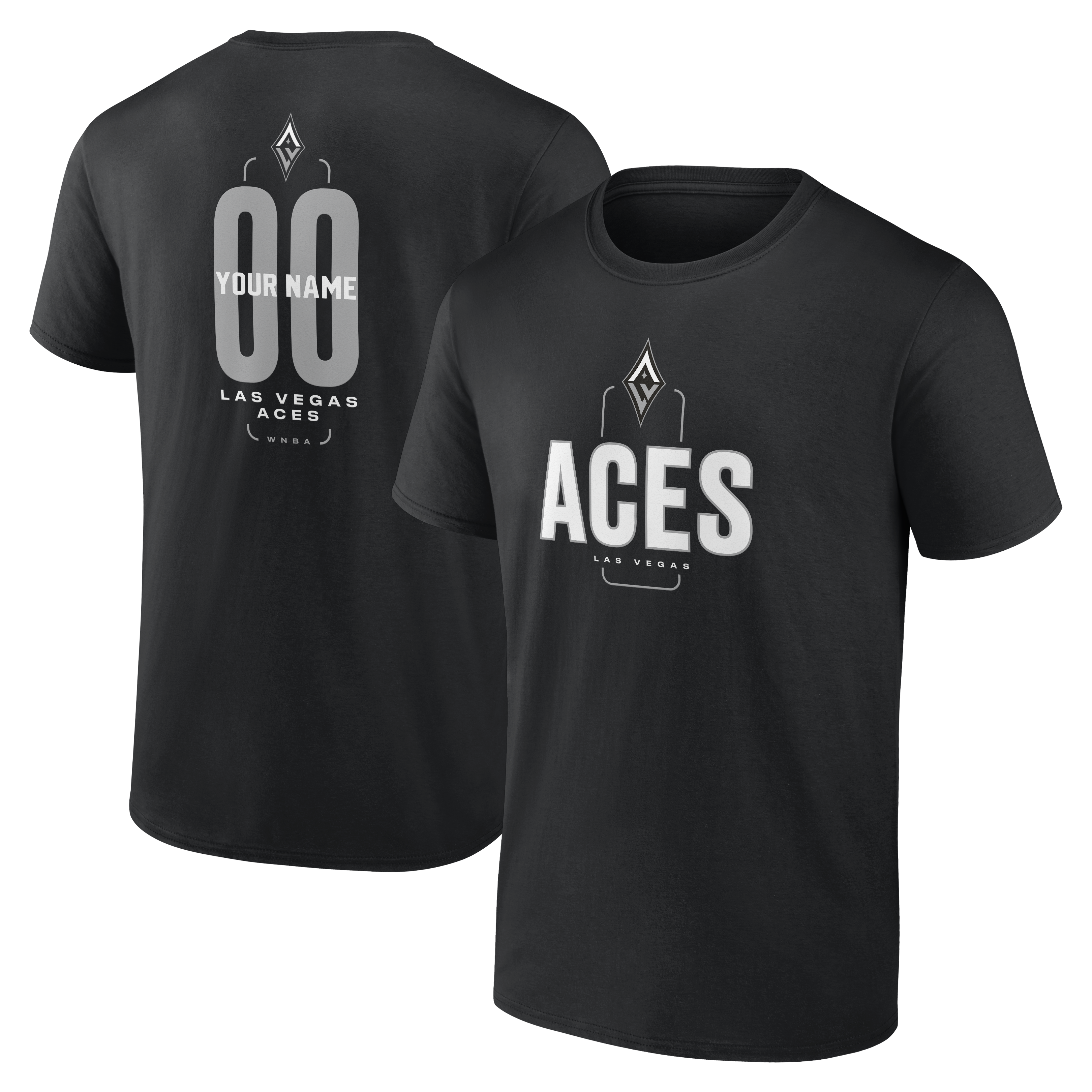 Men’s Black Las Vegas Aces Big & Tall Personalized Center Court T-Shirt Men’s Black Las Vegas Aces Big & Tall Personalized Center Court T-Shirt