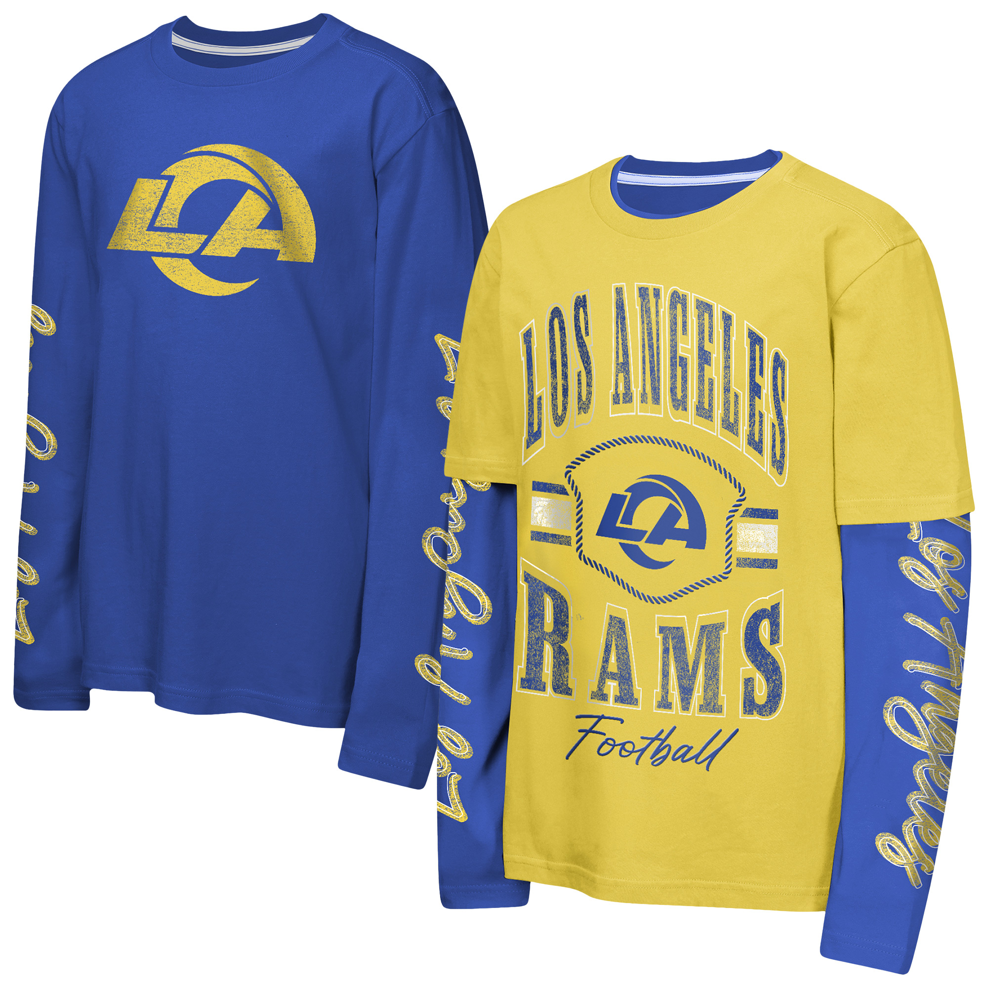 Preschool Outerstuff  Gold/Royal Los Angeles Rams Motion Combo Set