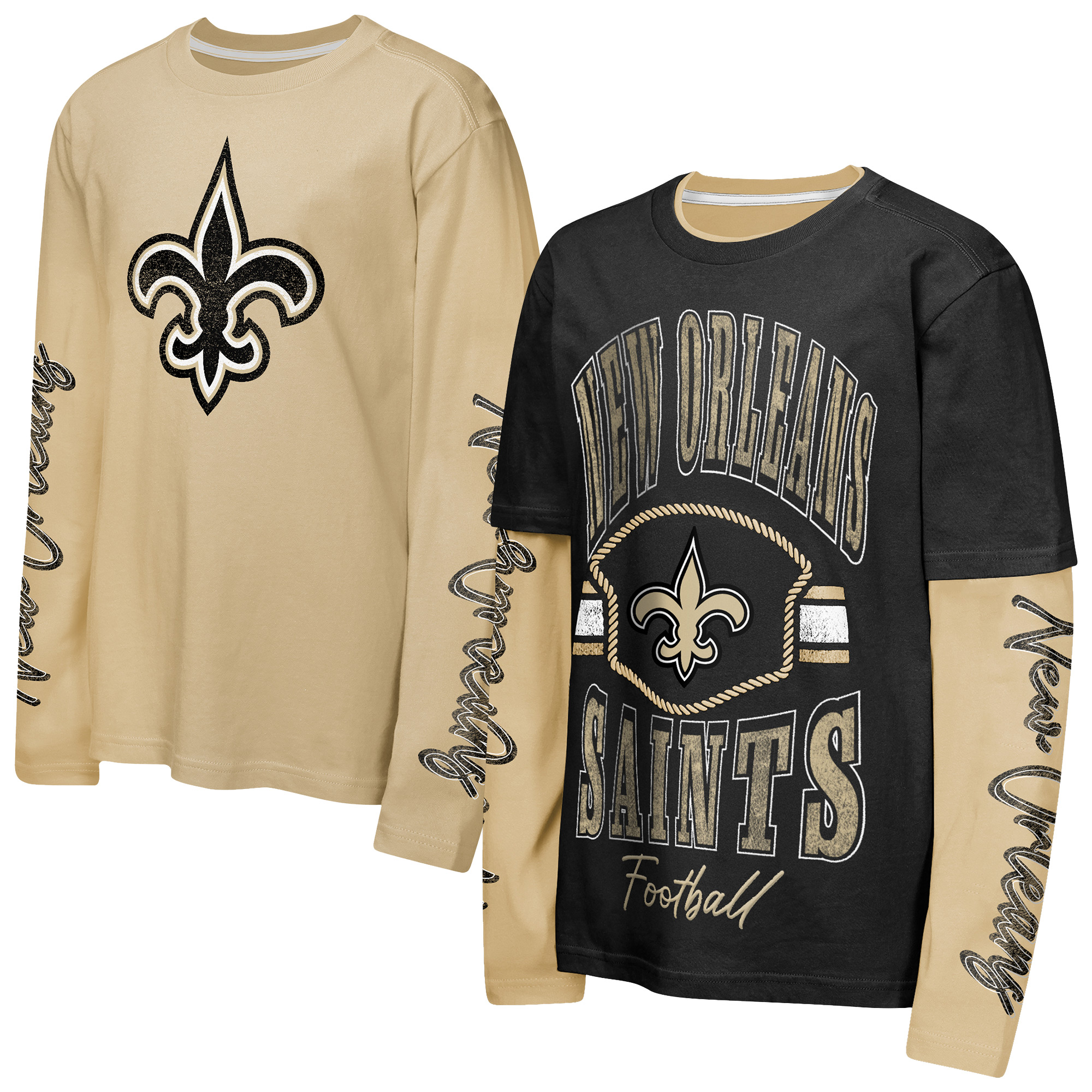 Outerstuff Preschool Black/Gold New Orleans Saints Motion Combo Set - Black, Gold