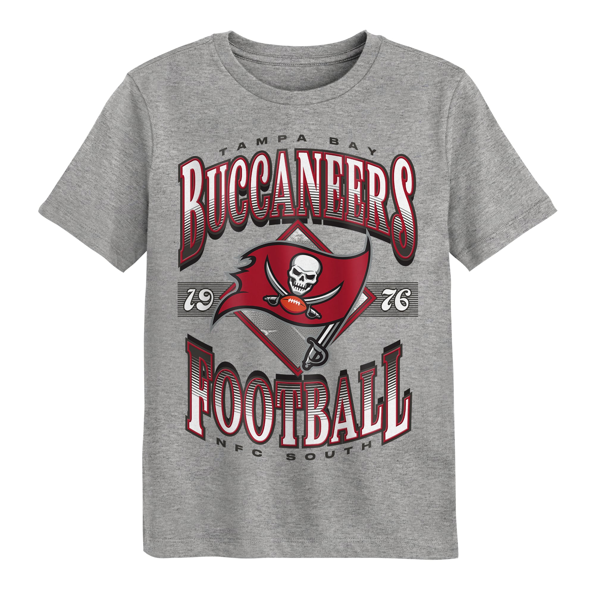 Preschool Outerstuff Dark Heather Gray Tampa Bay Buccaneers Of Days Past T-Shirt